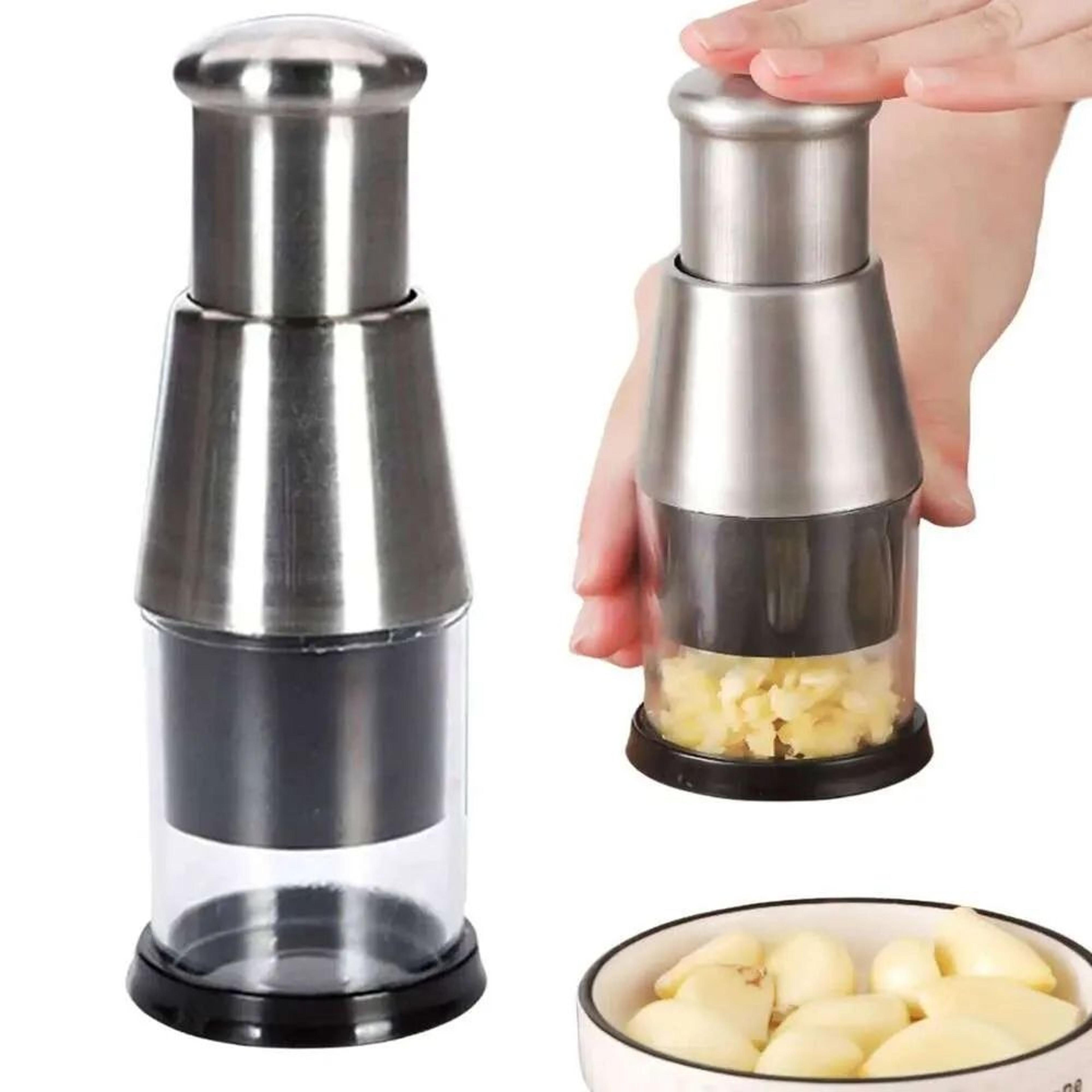 stainless steel manual food chopper for vegetables onions and garlic