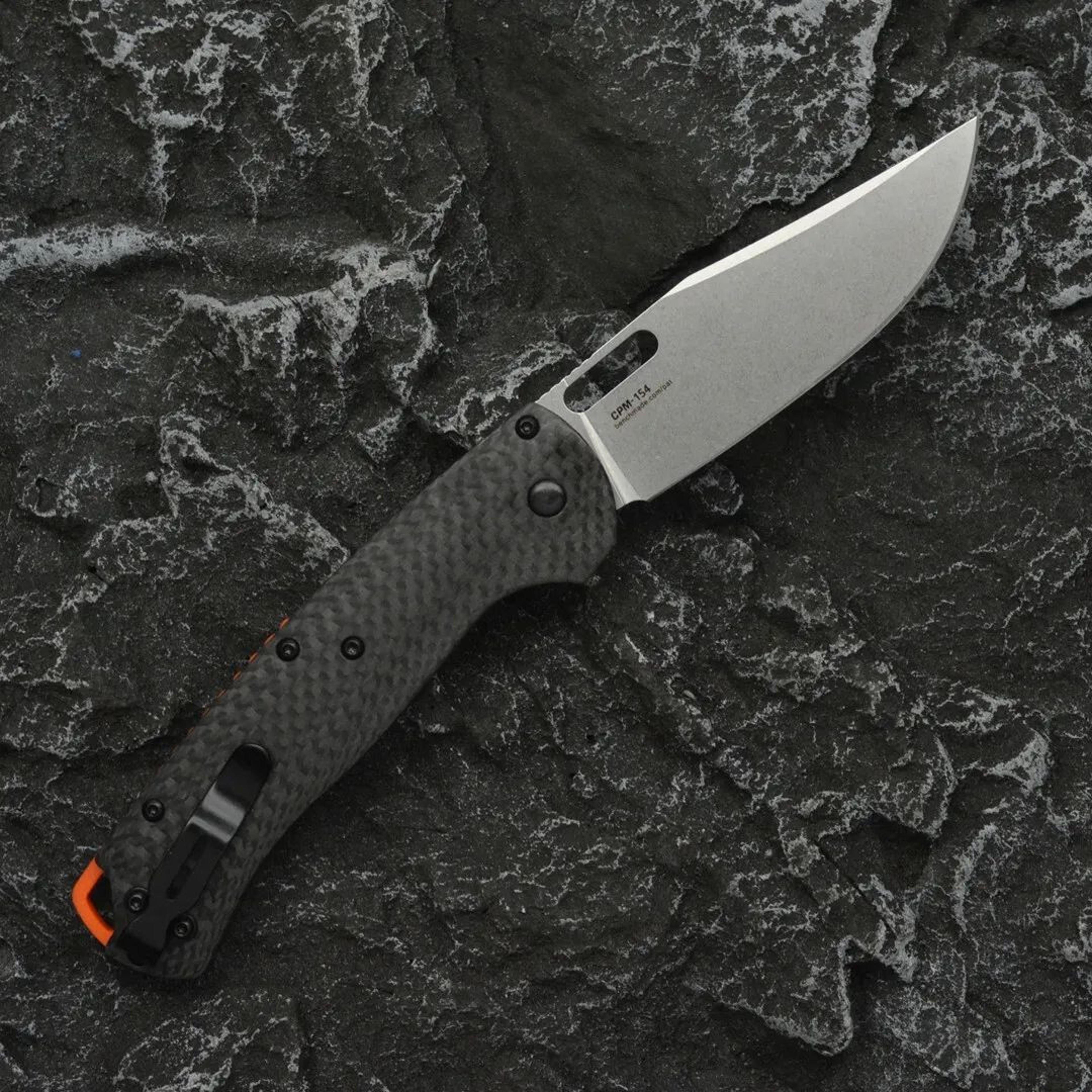 folding knife with carbon fiber handle and cpm blade for outdoor edc use