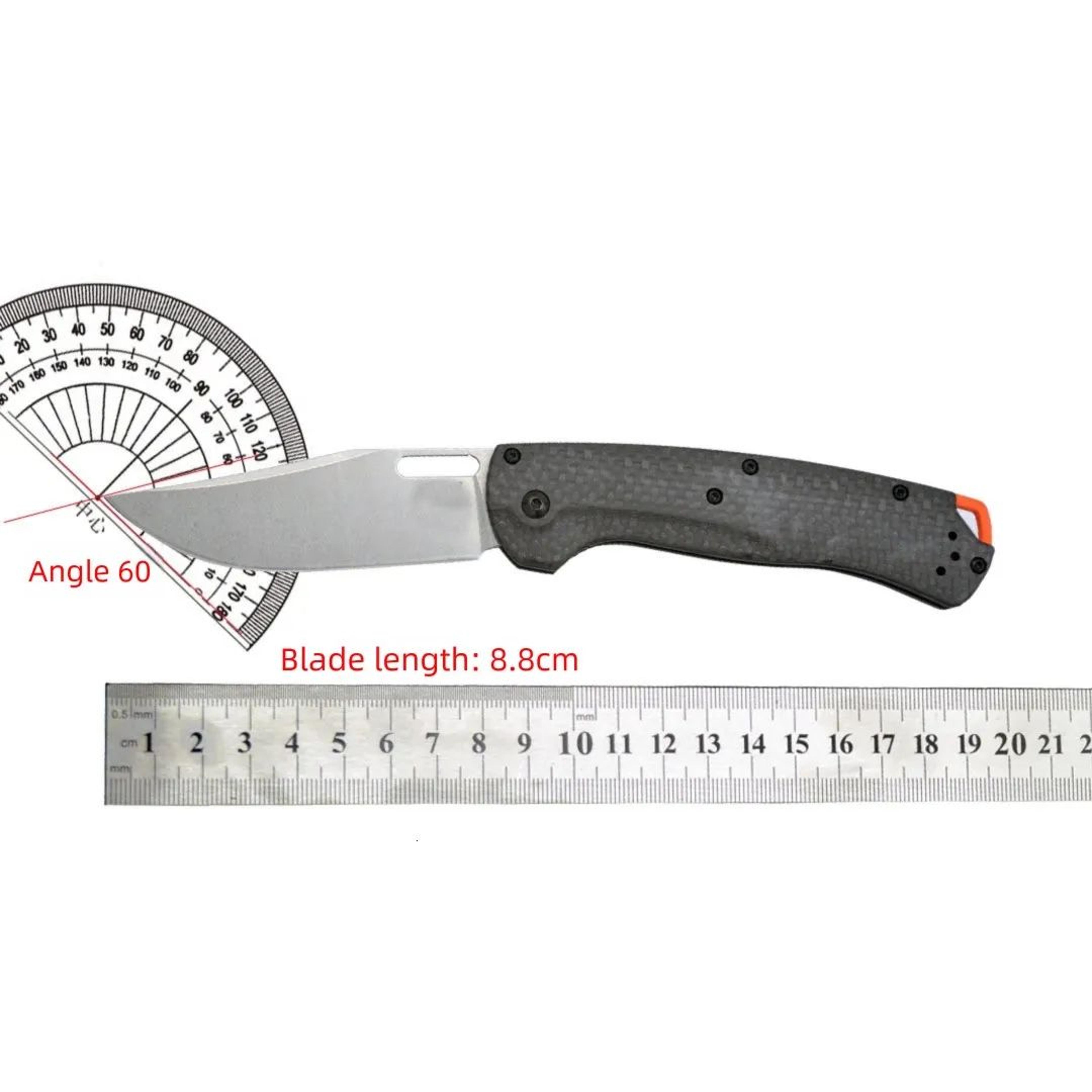 Folding Knife With Carbon Fiber Handle And CPM Blade For Outdoor EDC Use 5
