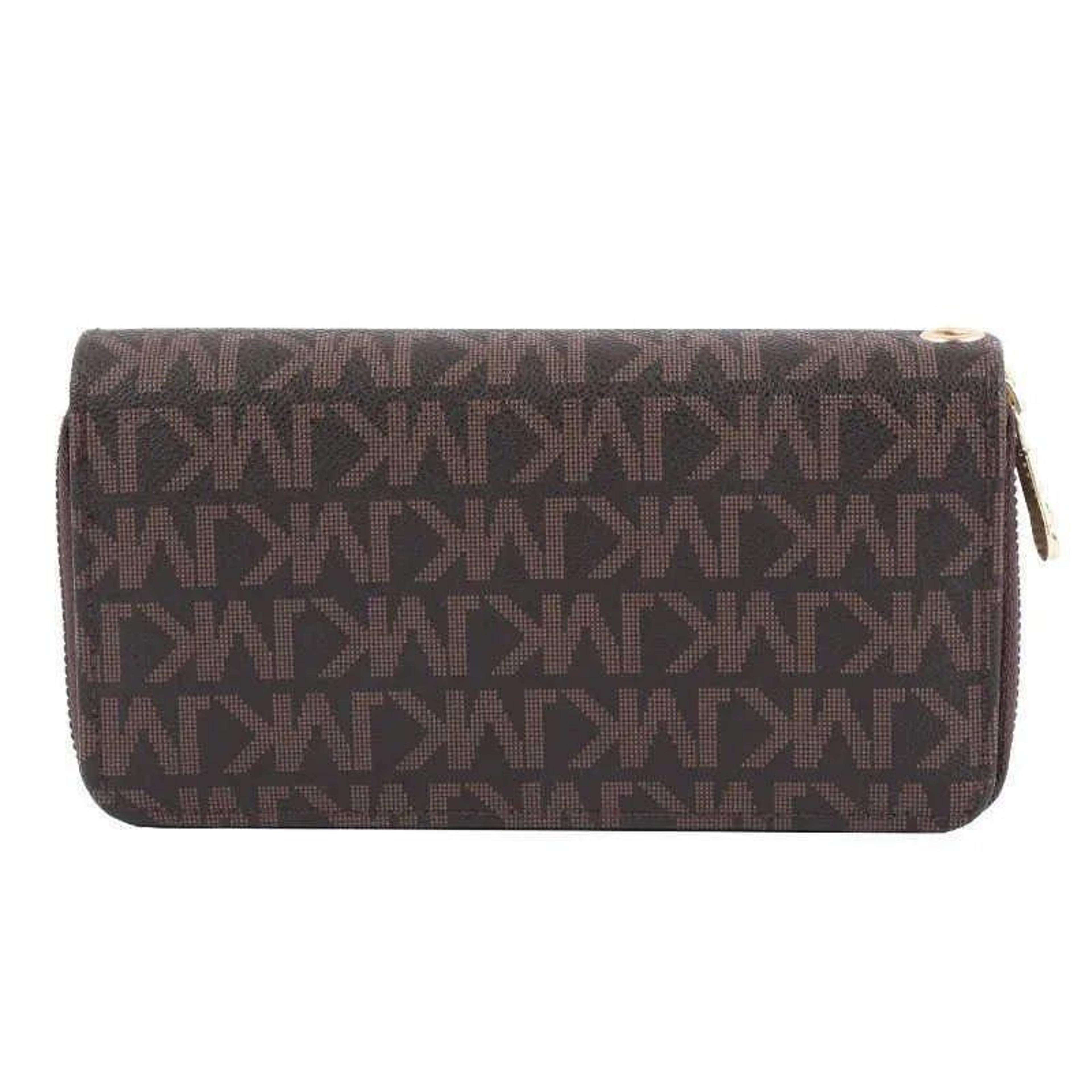 Womens Long Double Zipper Wristlet Wallet With Phone Pocket And Card Holder 3