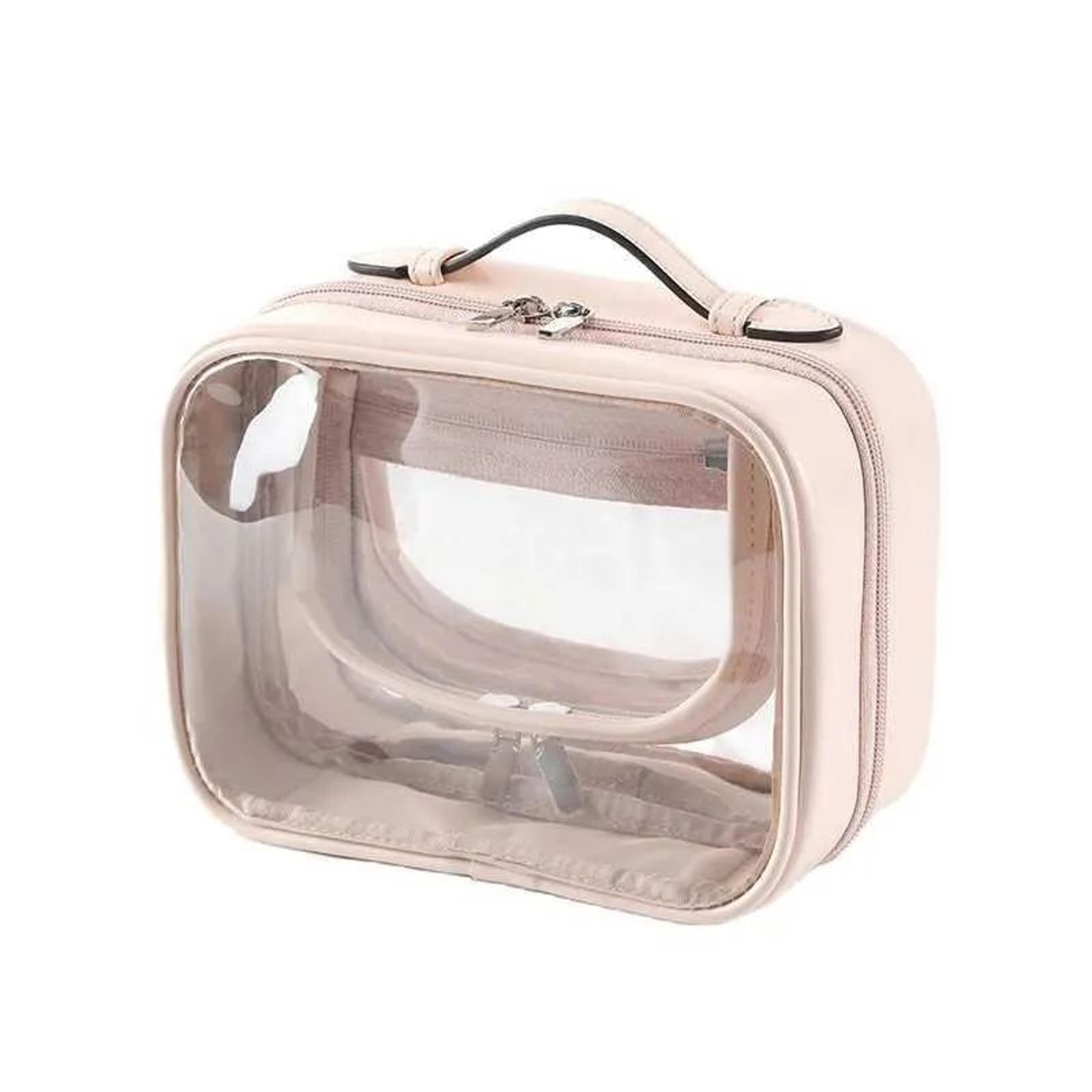 Waterproof Aluminum Makeup Bag With Double Layer Cosmetic Storage For Travel 6
