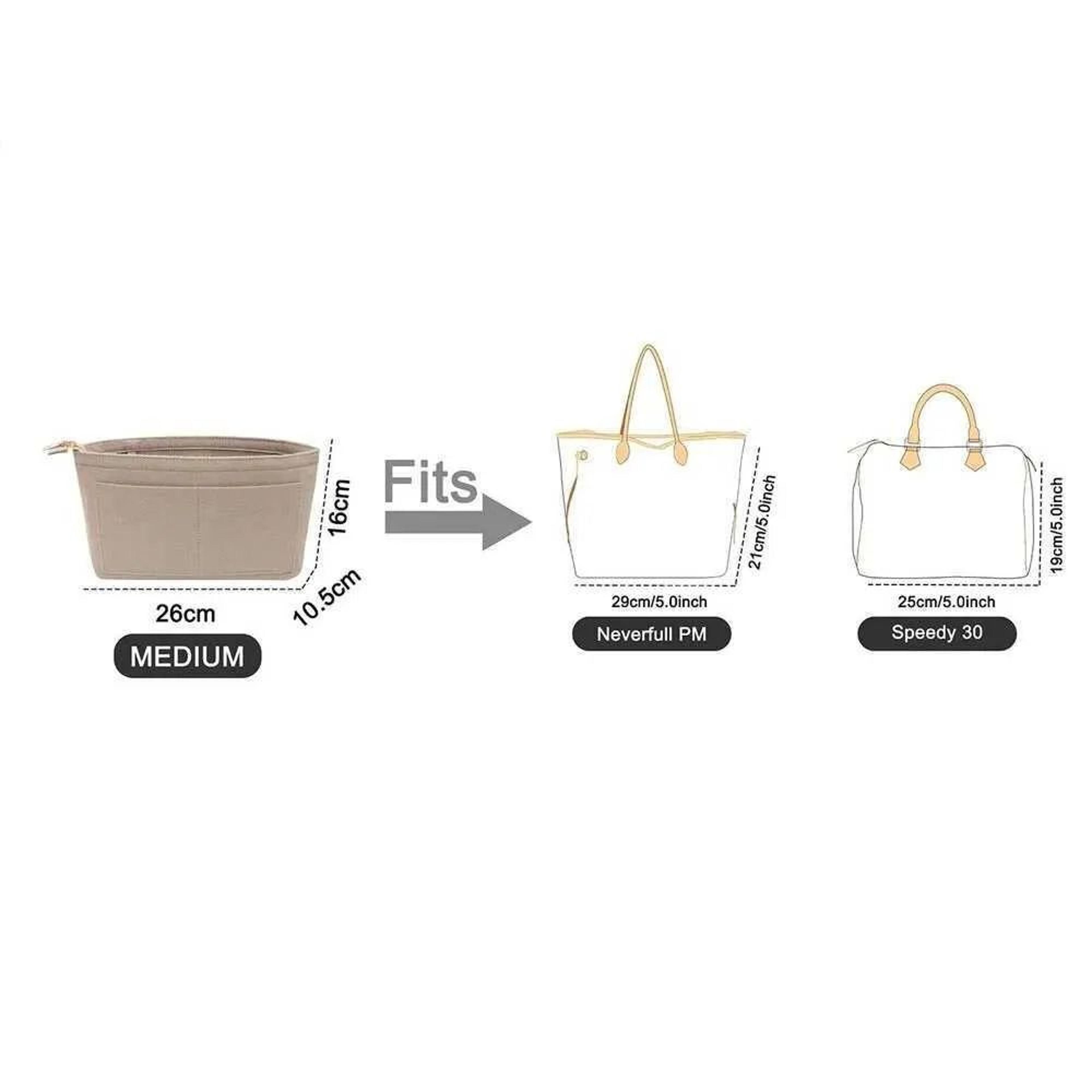 Felt Purse Organizer Insert With Multiple Compartments For Handbags And Travel 2