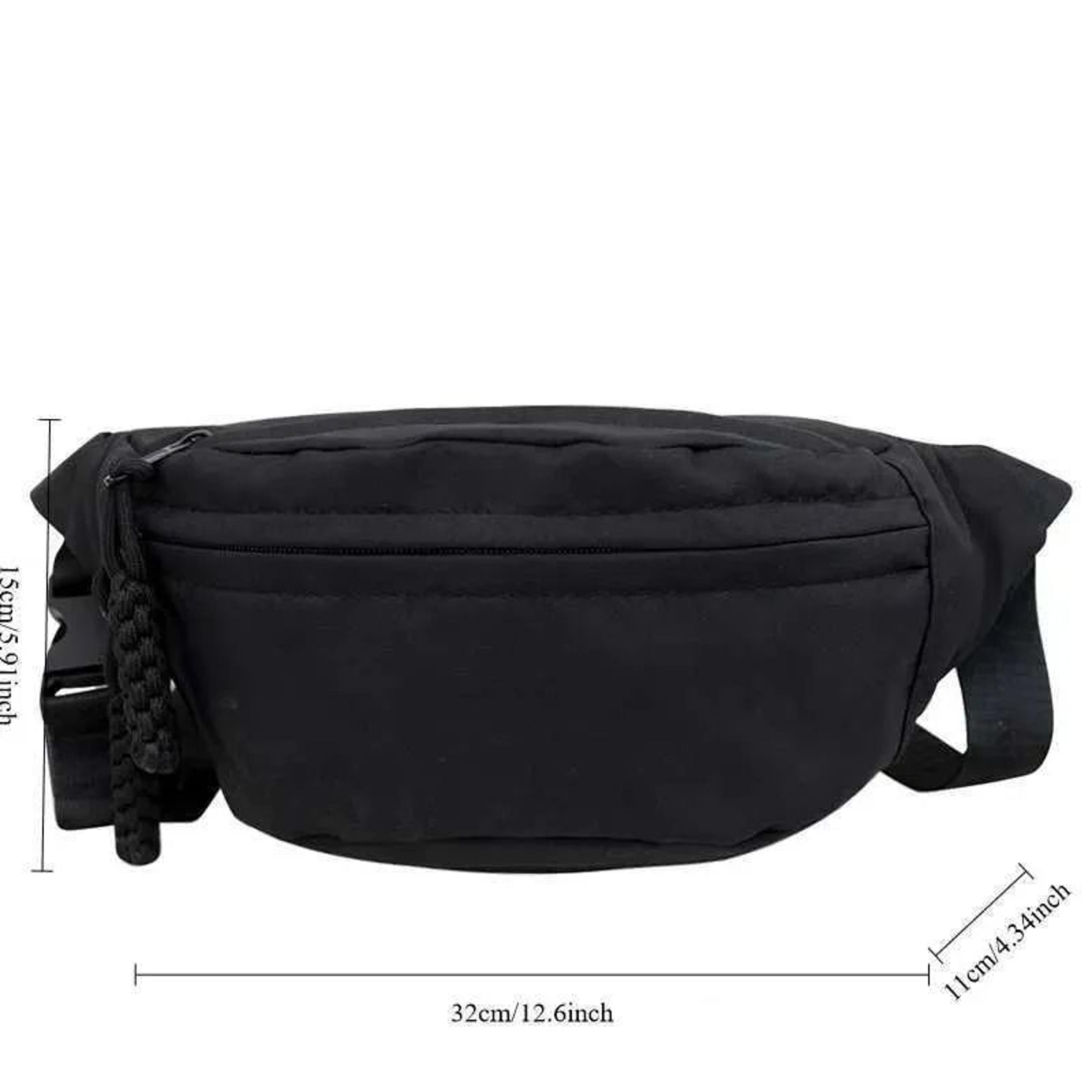 Crescent Crossbody Bag Lightweight Solid Color Sports Waist Bag 3