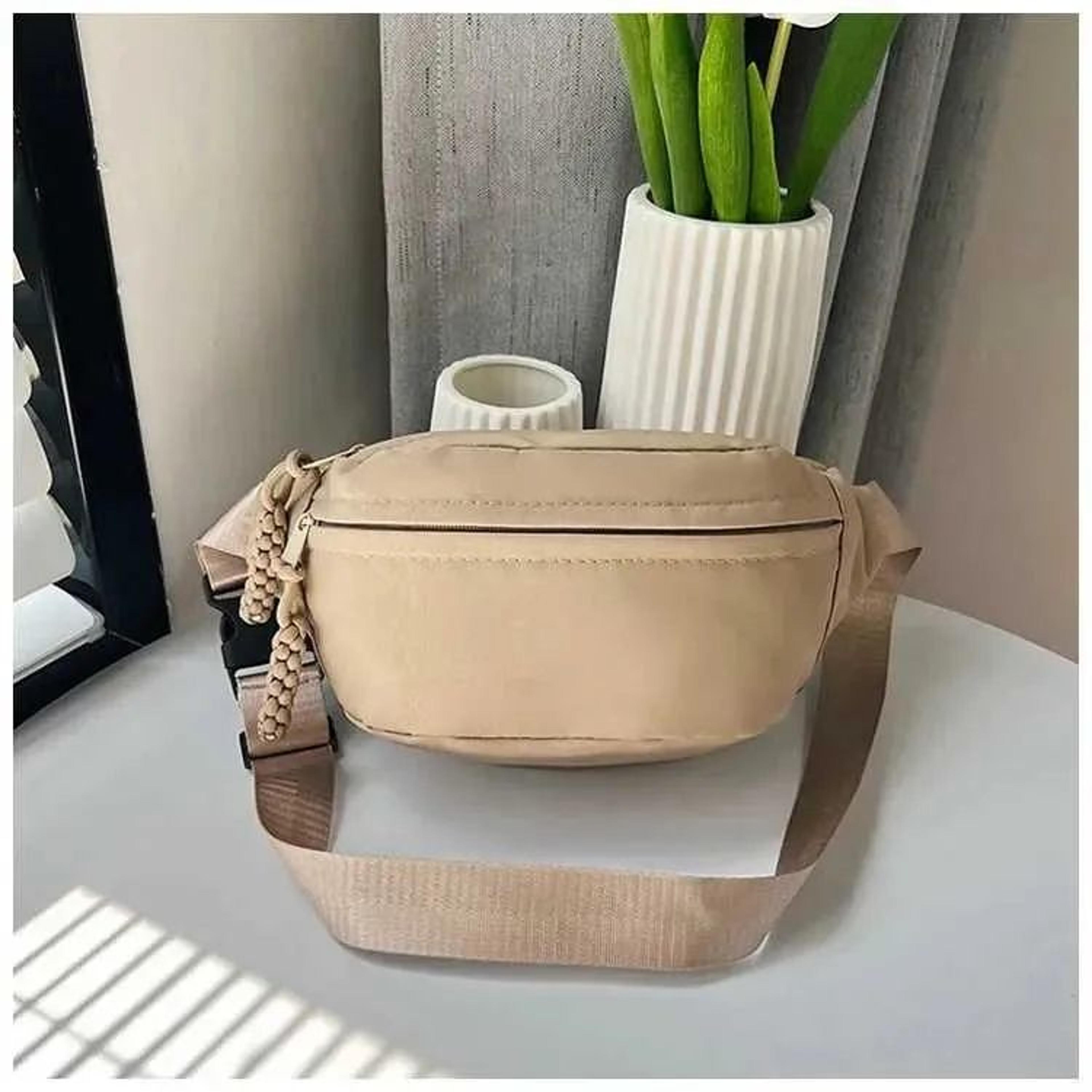 Crescent Crossbody Bag Lightweight Solid Color Sports Waist Bag 7