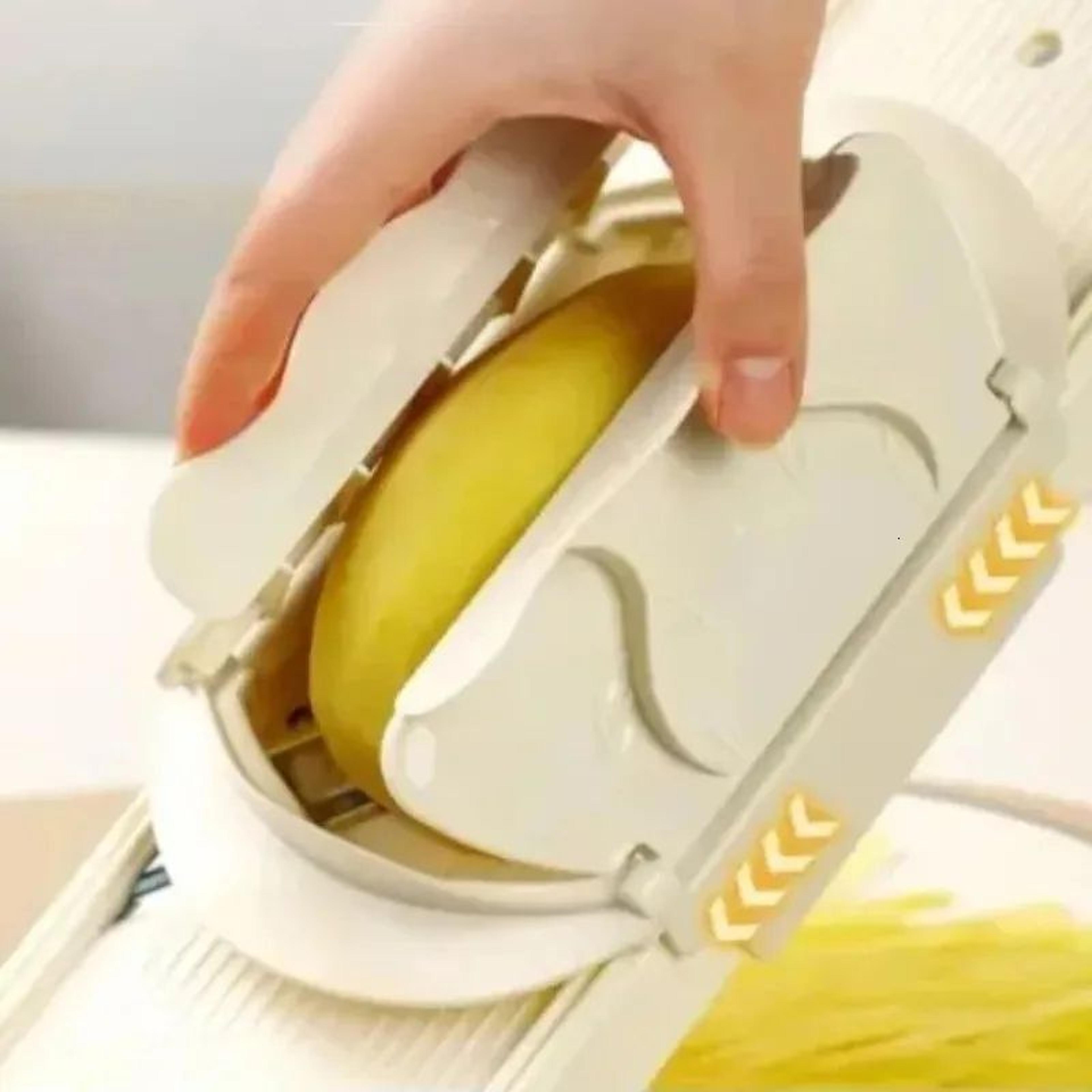 Multifunctional Vegetable Chopper Slicer With Container And Safety Hand Guard 4