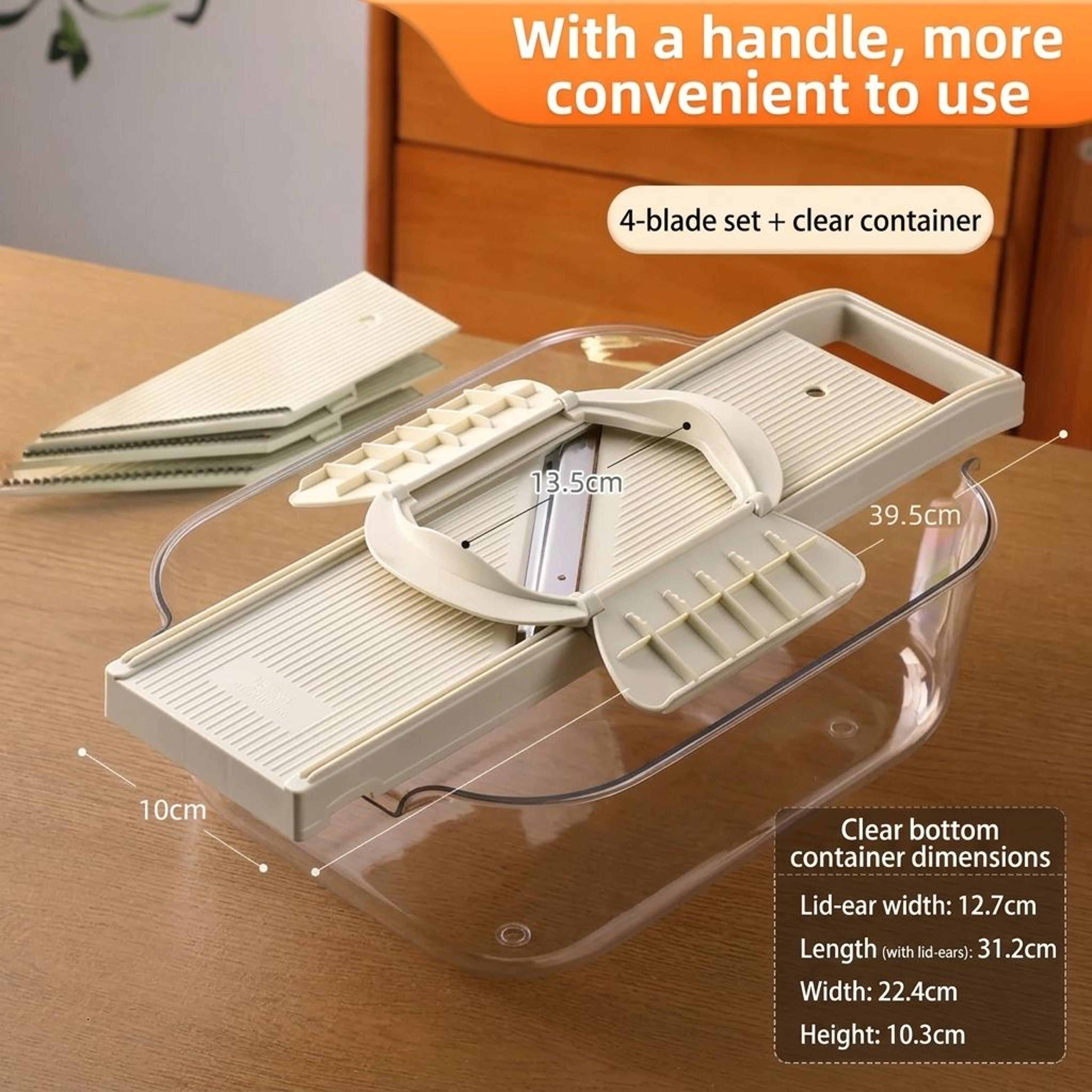 Multifunctional Vegetable Chopper Slicer With Container And Safety Hand Guard 5