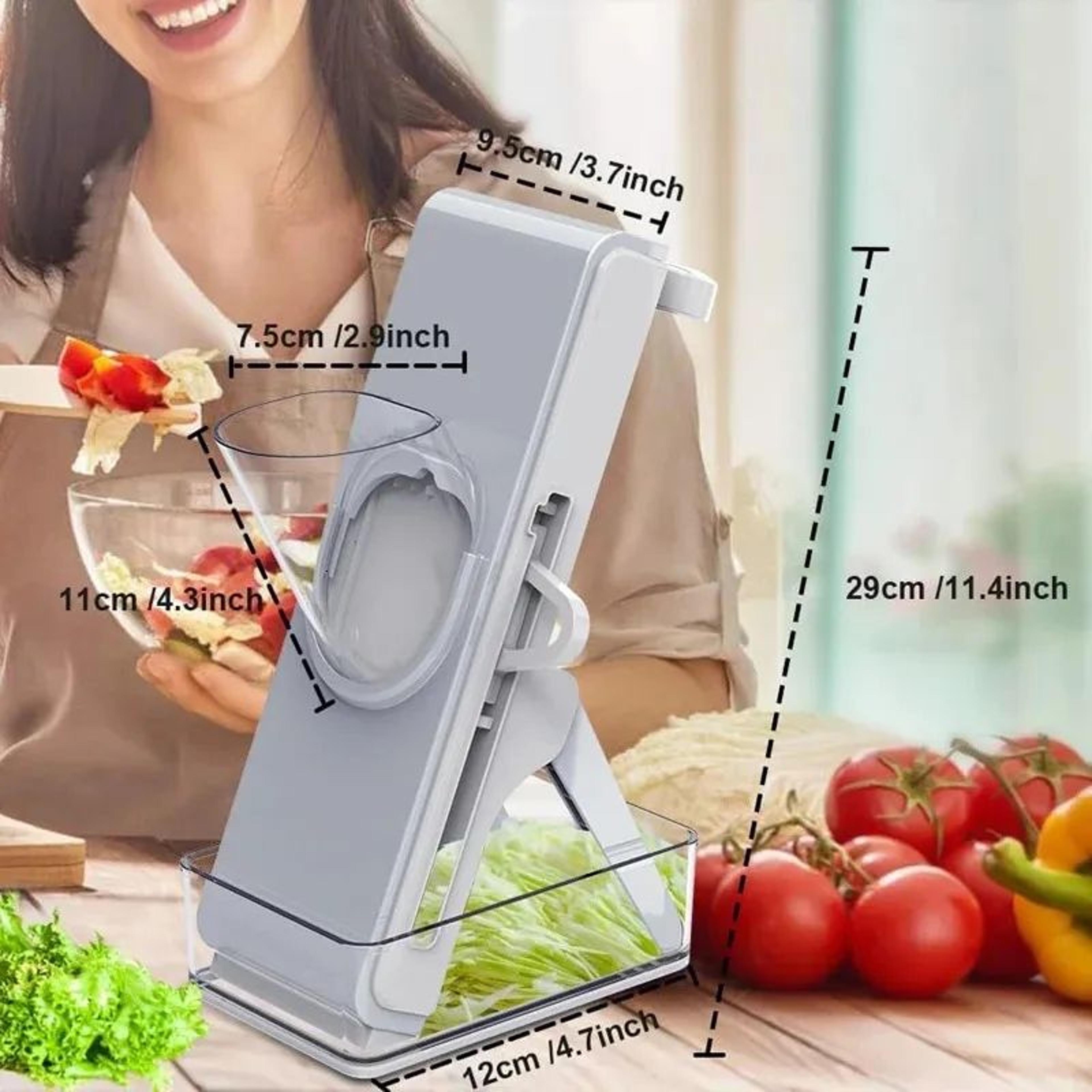 Multifunction Vegetable Slicer With Stainless Steel Blades And Non Slip Base 6