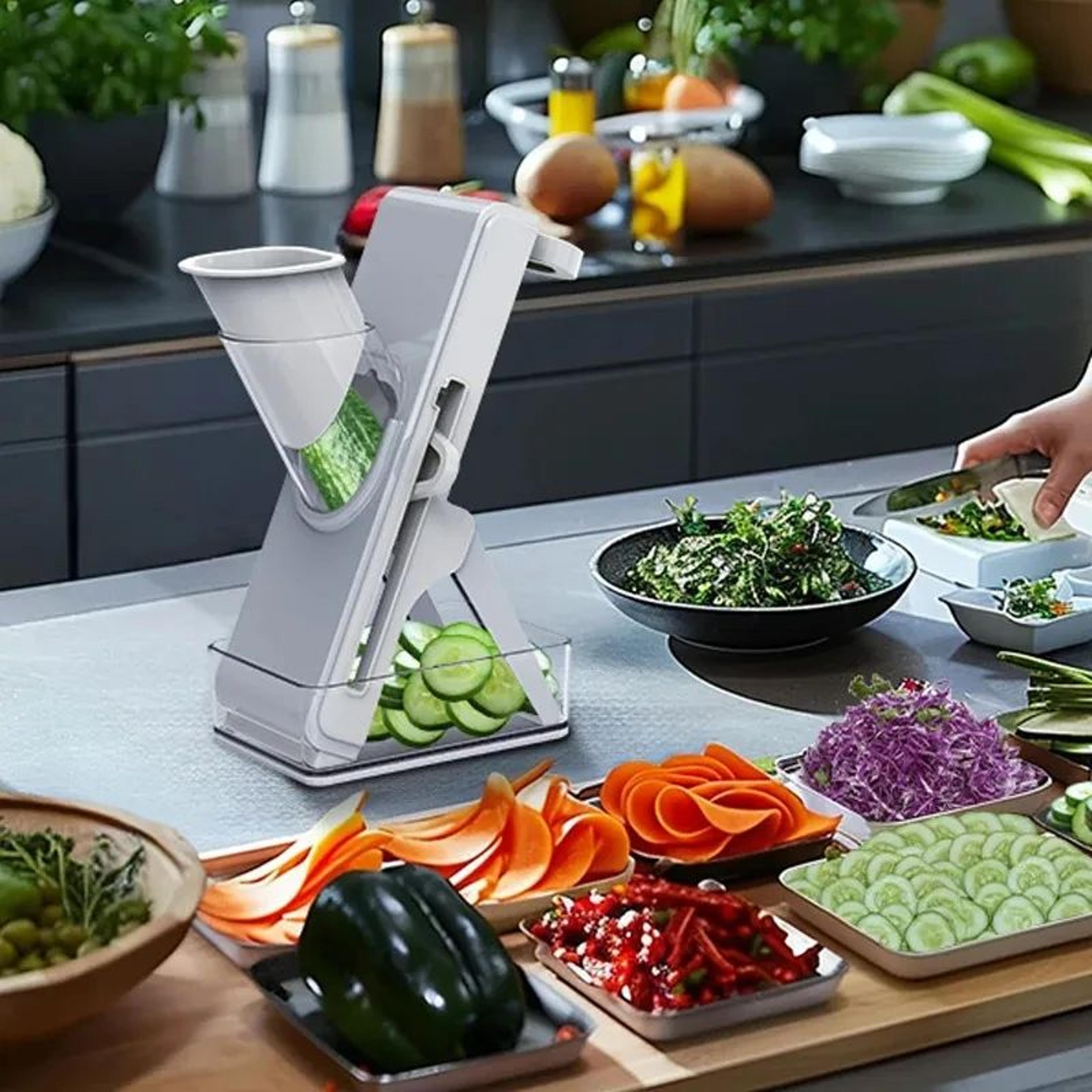 Multifunction Vegetable Slicer With Stainless Steel Blades And Non Slip Base 2