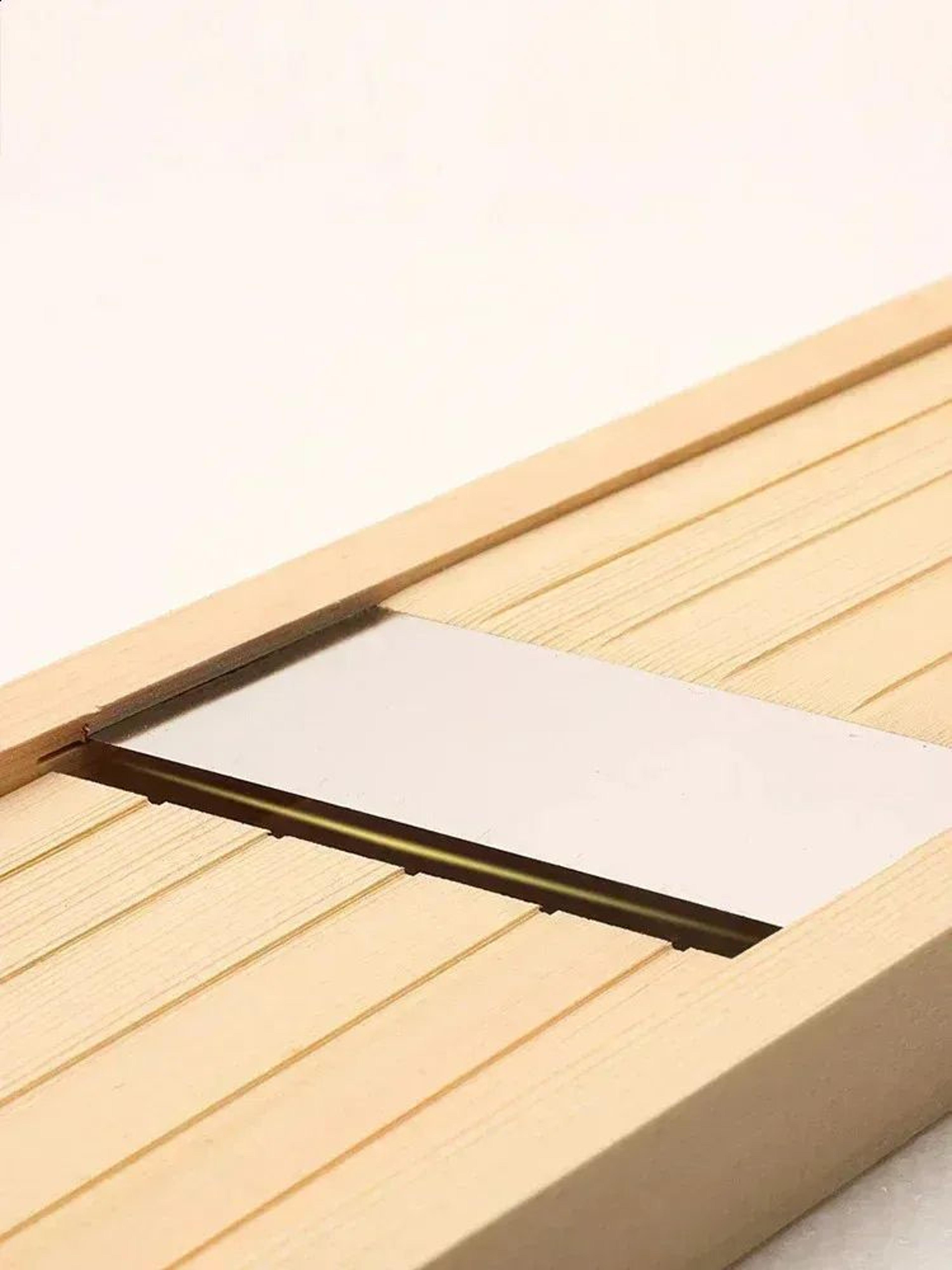 Adjustable Wooden Vegetable Slicer With Stainless Steel Blade 2