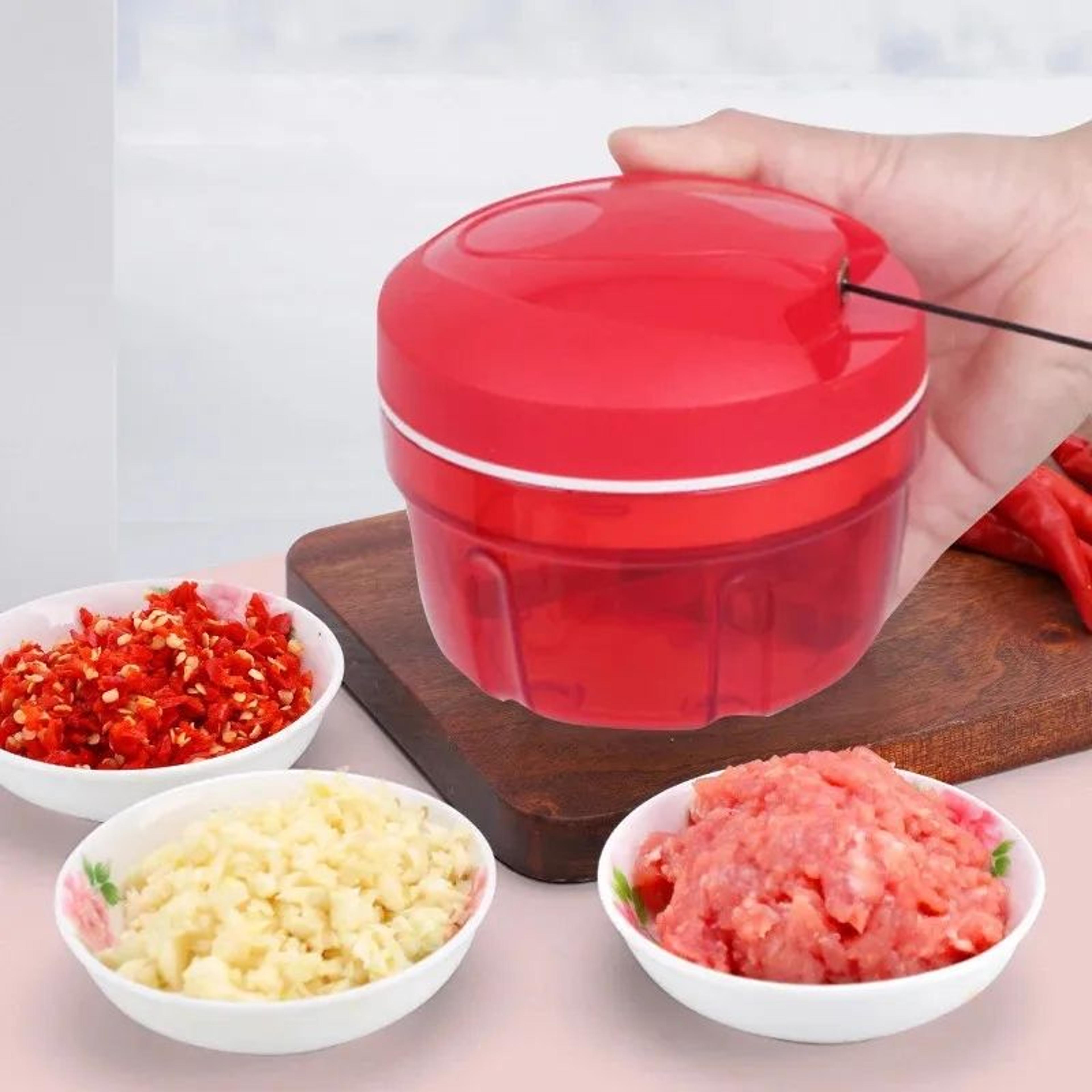 Mini Manual Food Chopper Multifunctional Vegetable Cutter And Garlic Masher 1