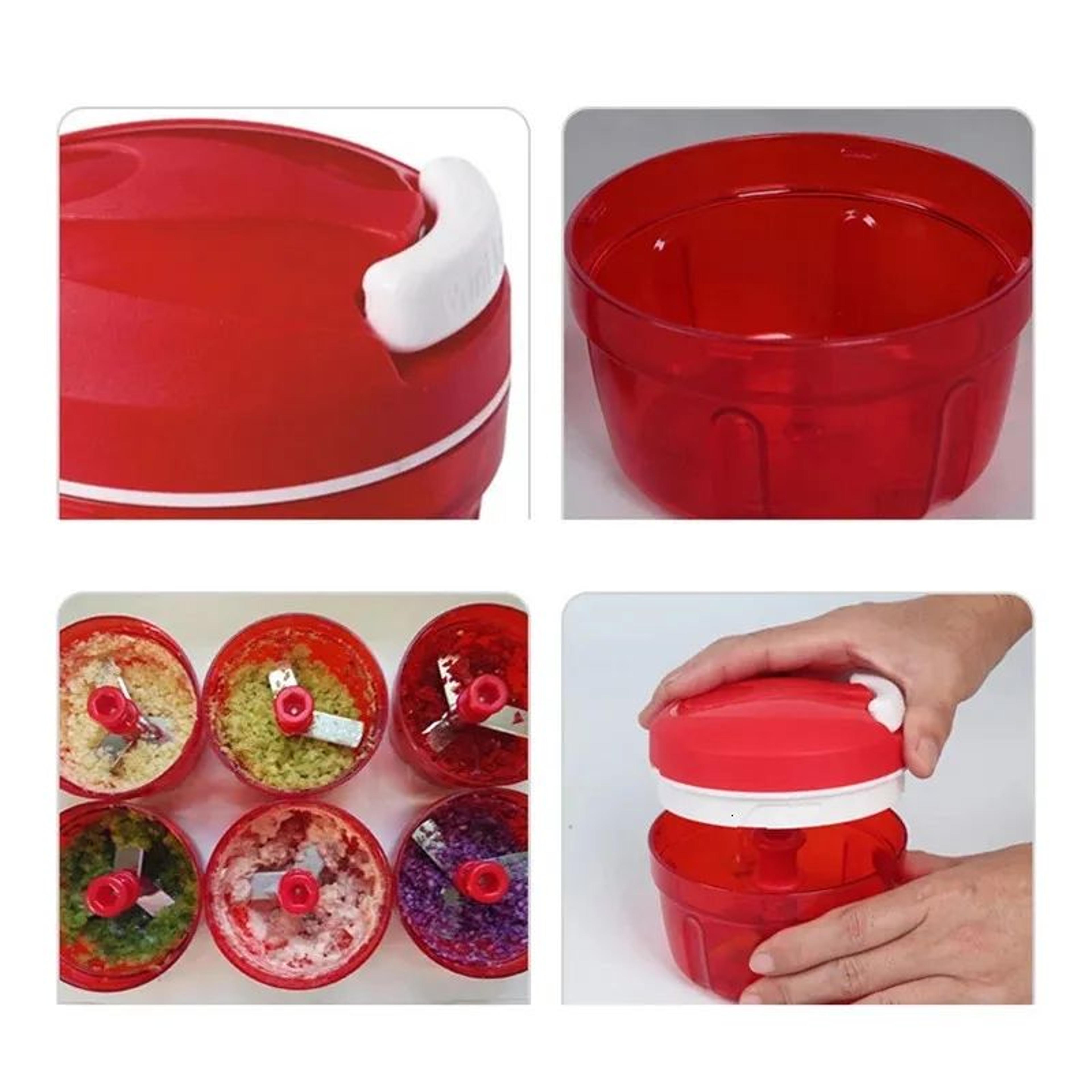 Mini Manual Food Chopper Multifunctional Vegetable Cutter And Garlic Masher 2