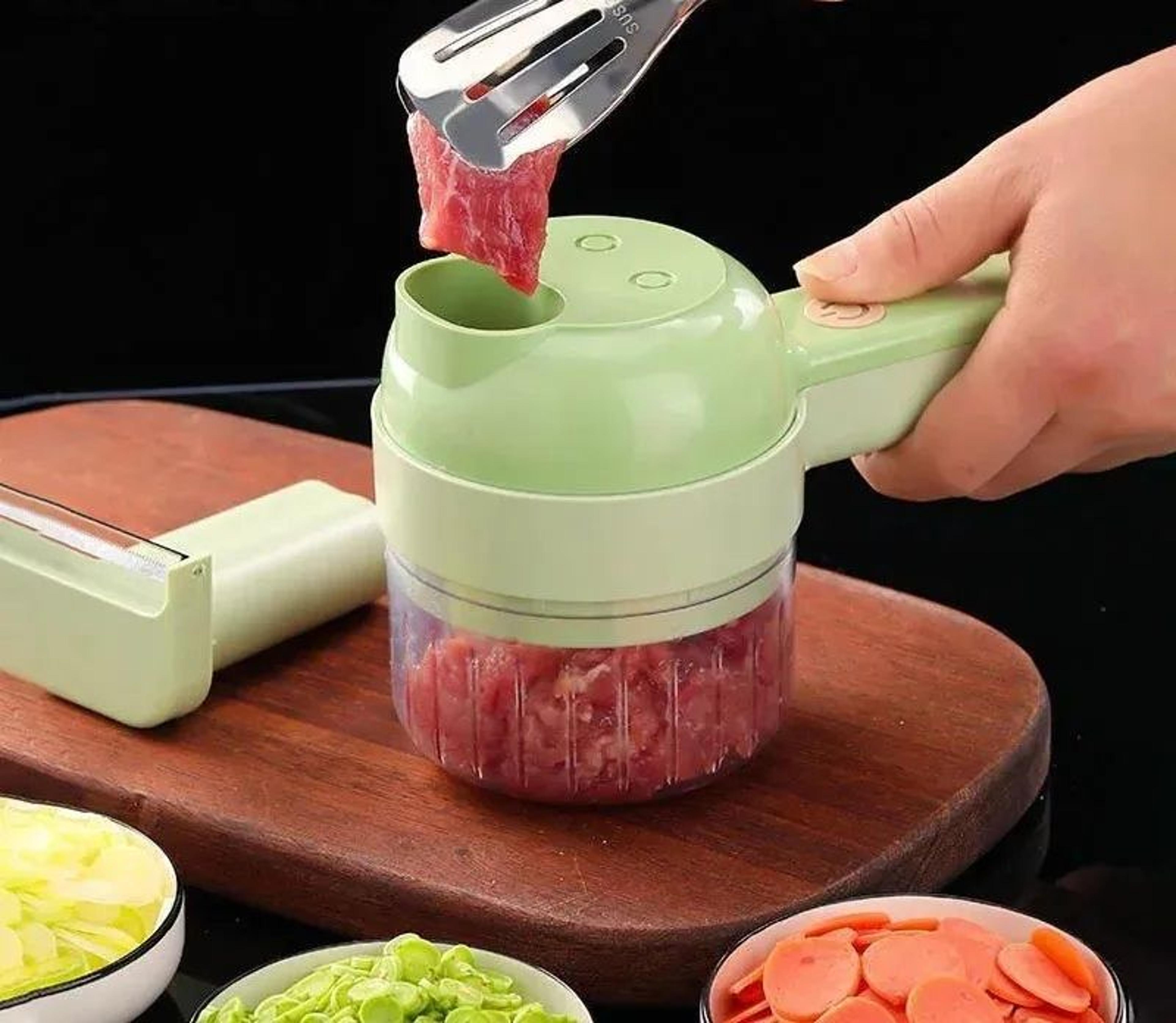 electric vegetable cutter wireless handheld food chopper and slicer