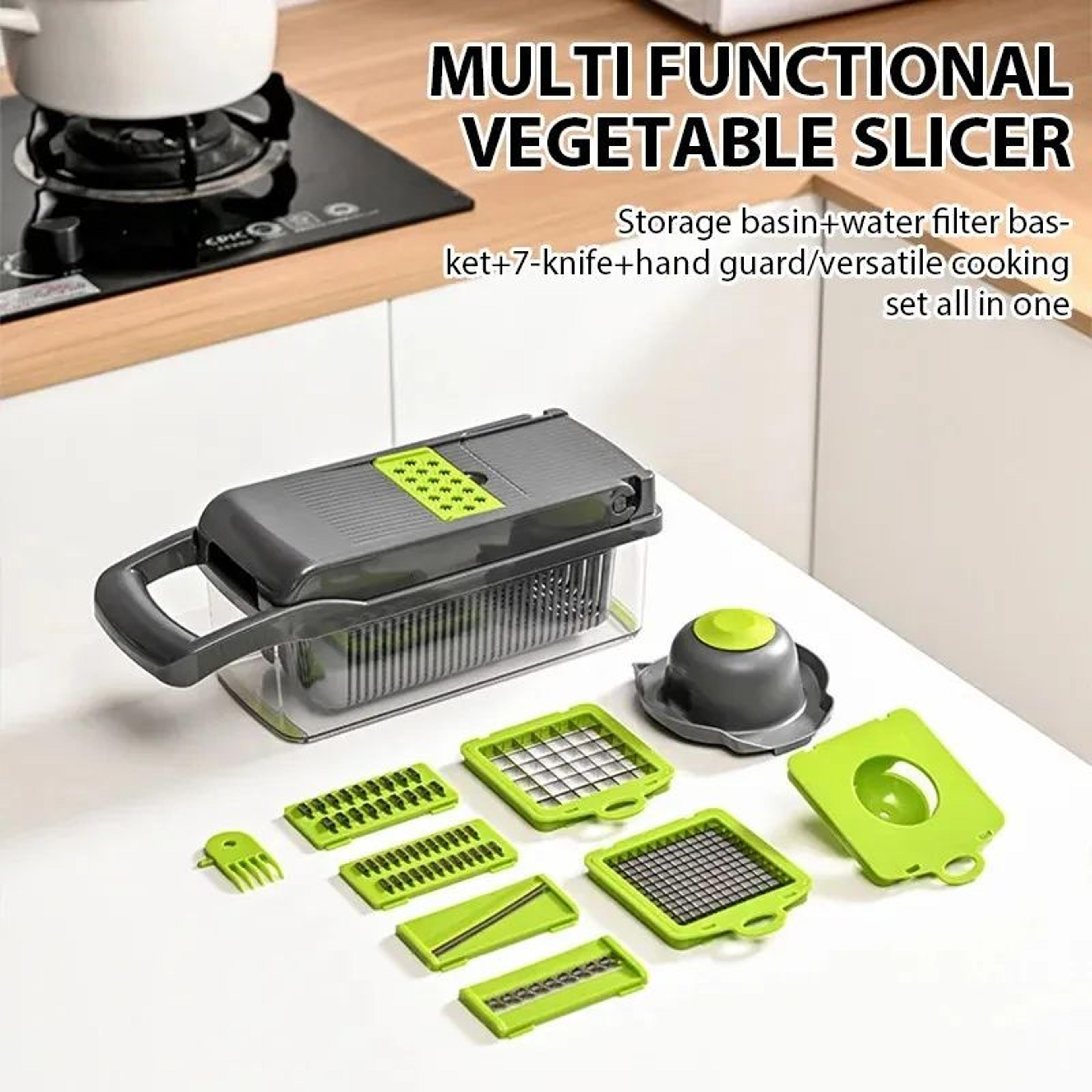 Mandoline Slicer Vegetable Chopper With Stainless Steel Blades 6