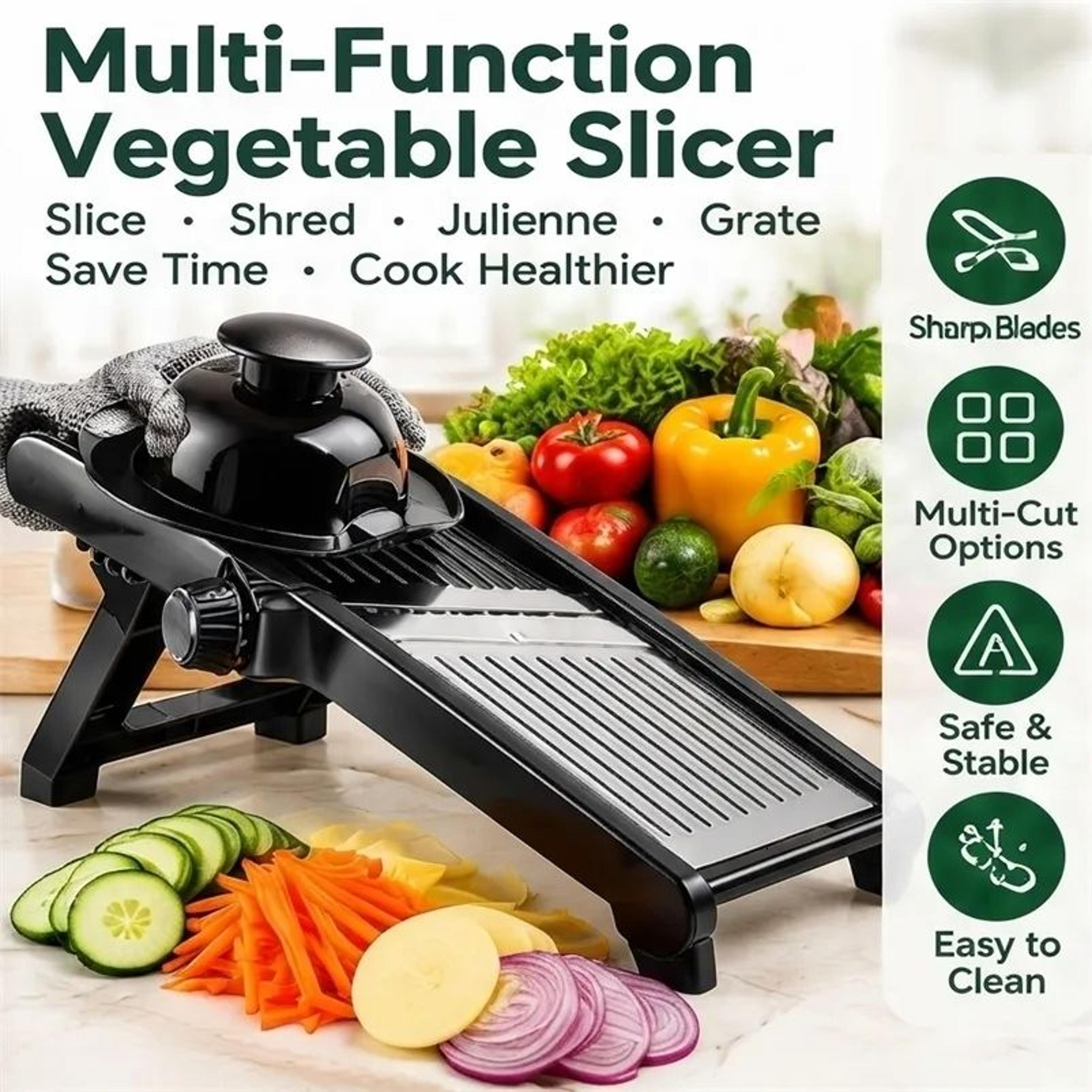Adjustable Stainless Steel Mandoline Slicer For Fruits And Vegetables 1