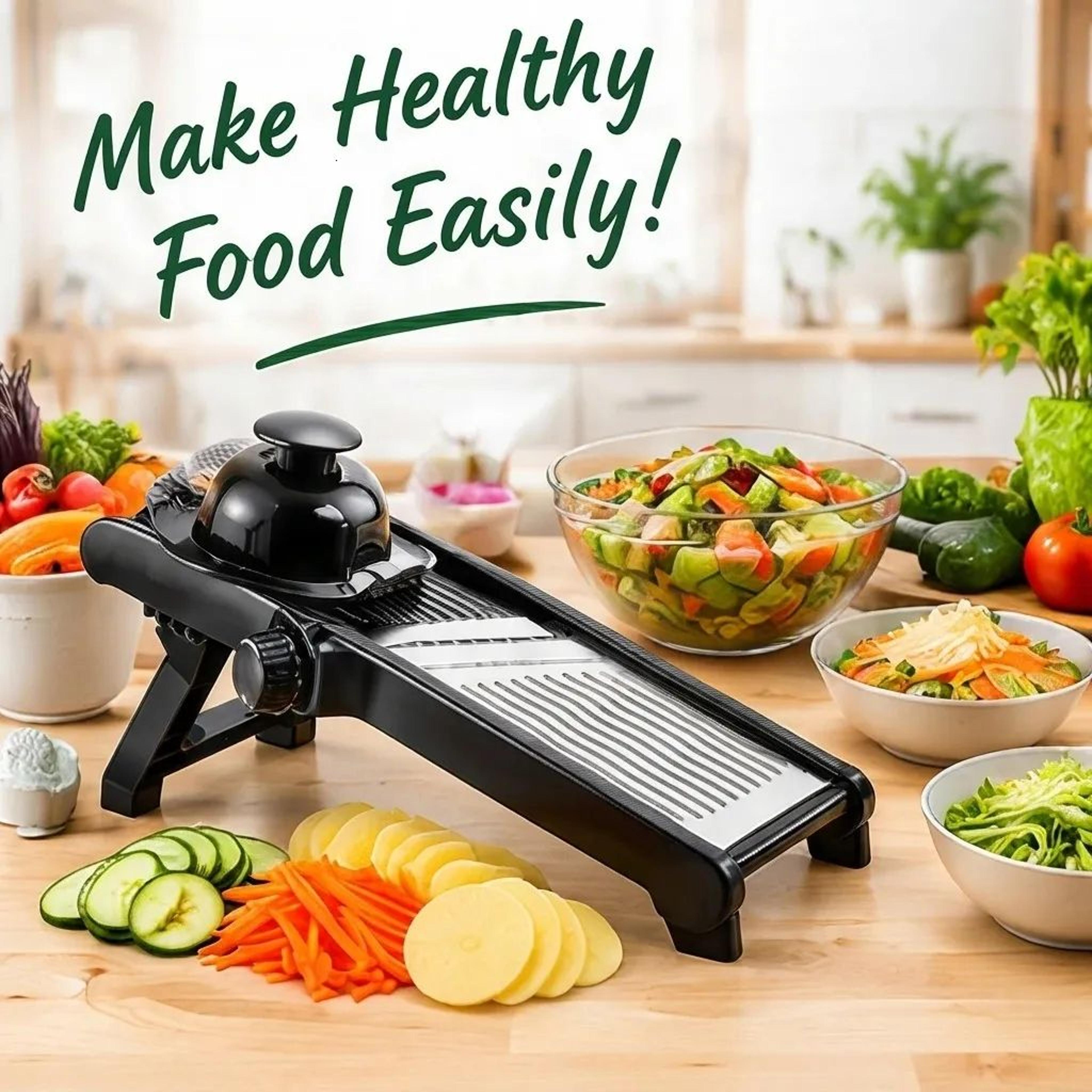 Adjustable Stainless Steel Mandoline Slicer For Fruits And Vegetables 6