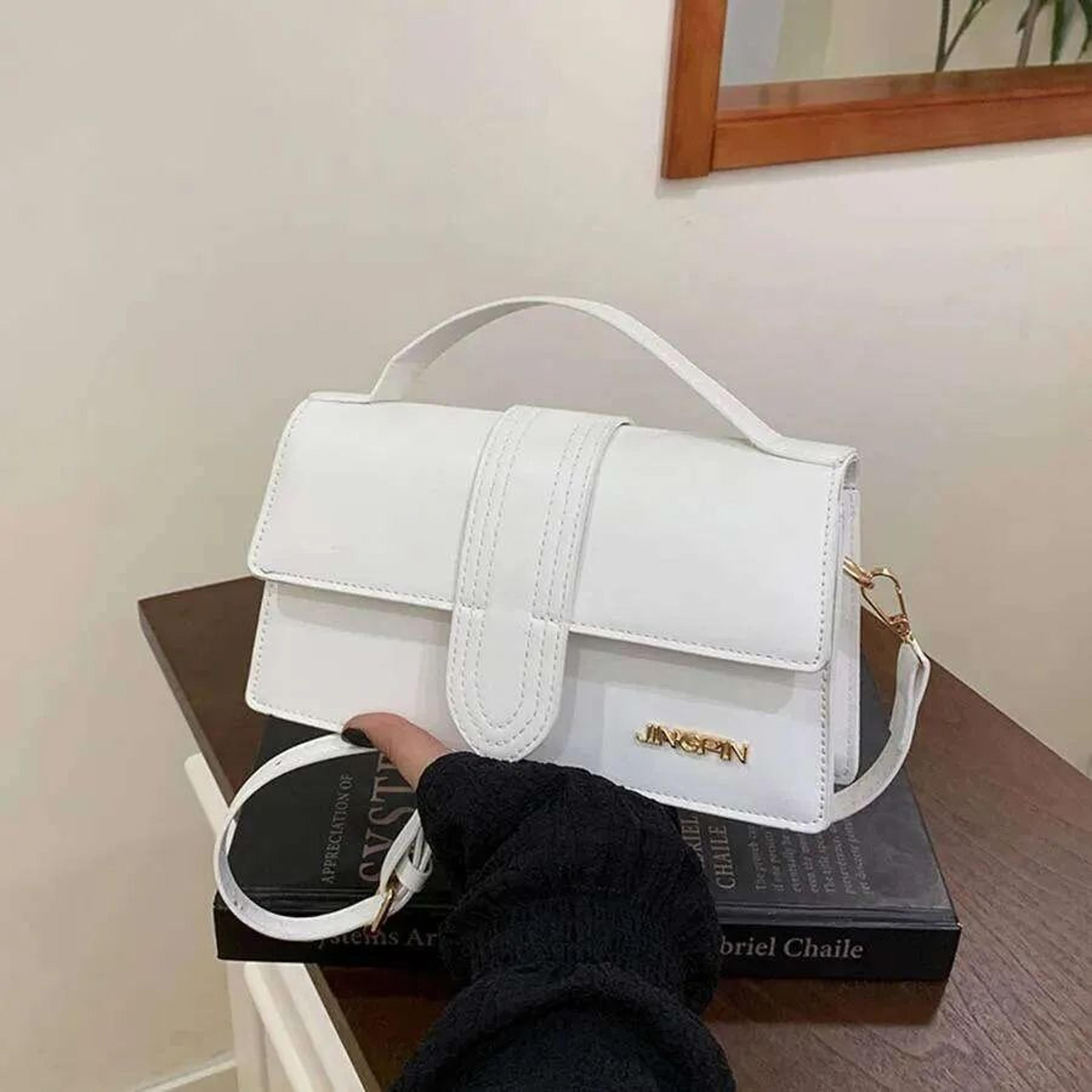 Womens Small Square Crossbody Handbag With Textured PU Finish 4
