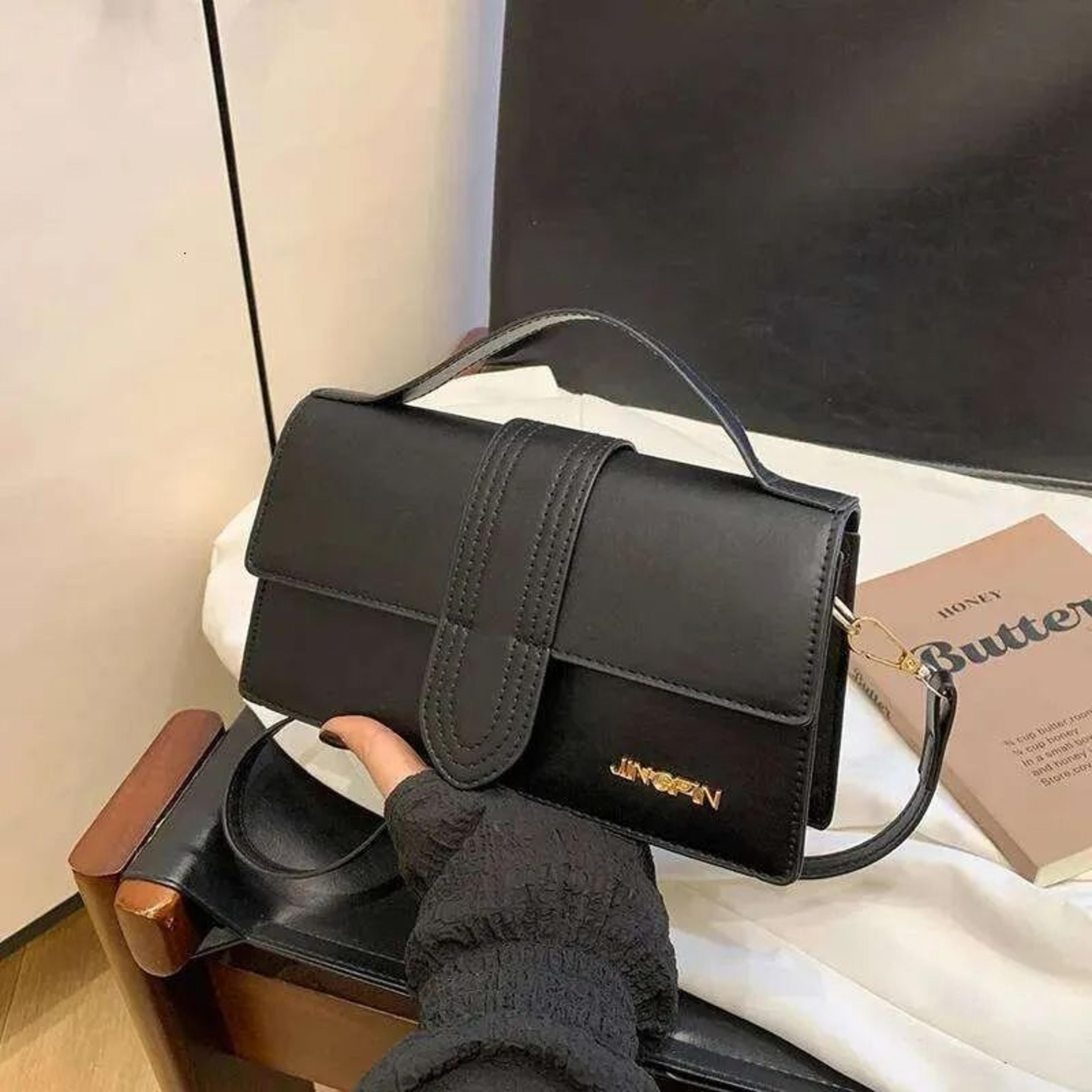 Womens Small Square Crossbody Handbag With Textured PU Finish 5