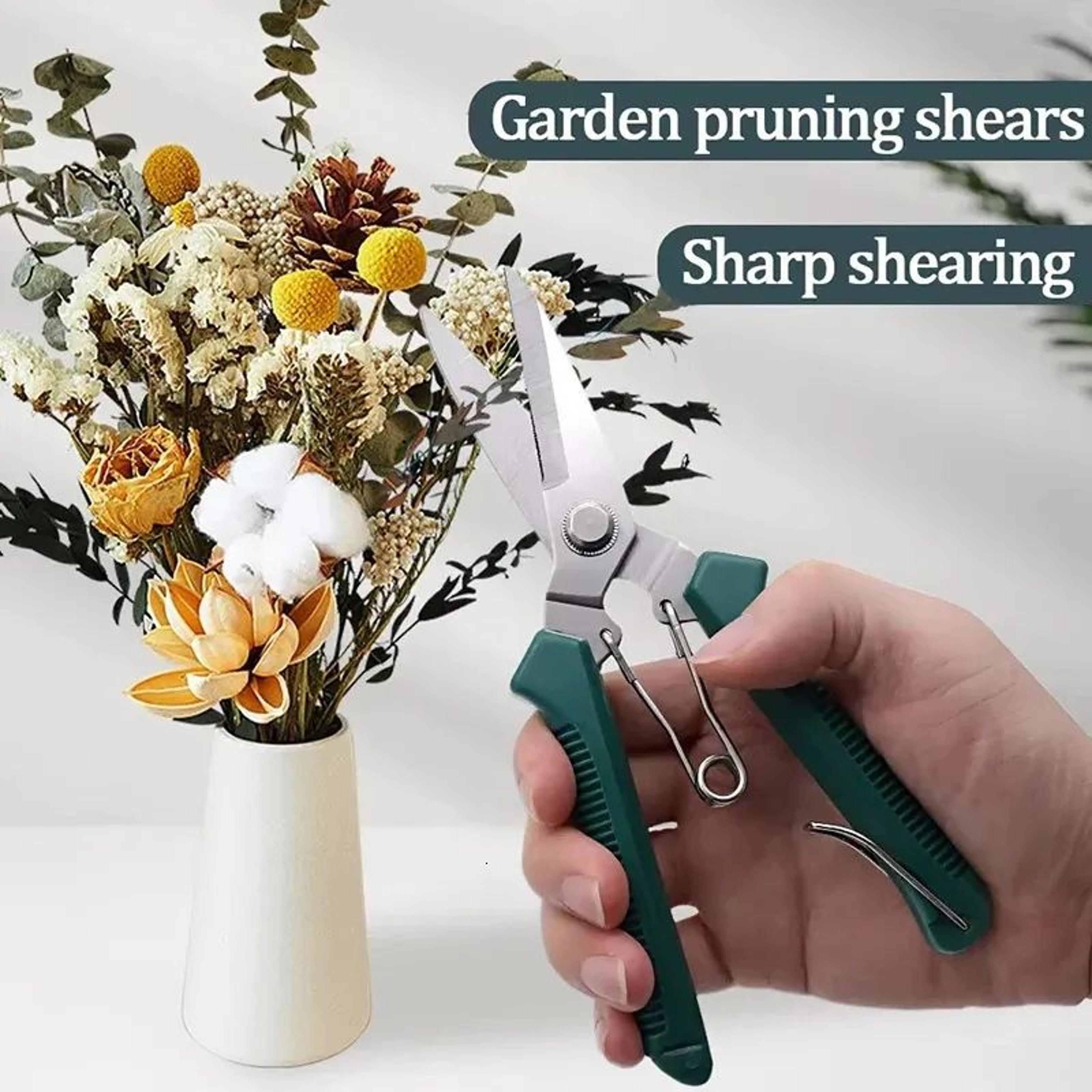 Stainless Steel Pruning Shears With PP Handle For Bonsai And Garden Trimming 2