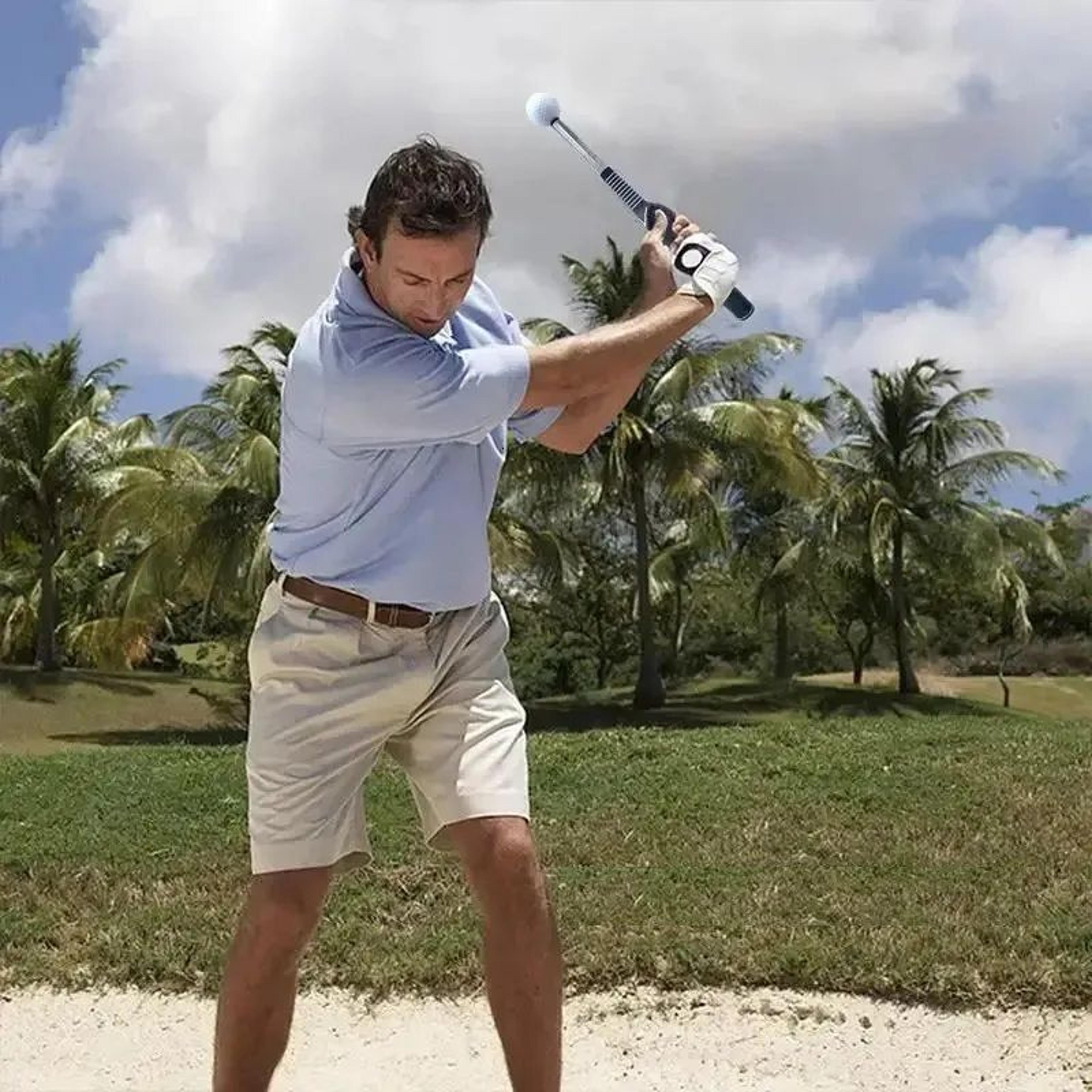 LeftHanded Golf Swing Trainer Telescopic Practice Stick For Posture Training 3
