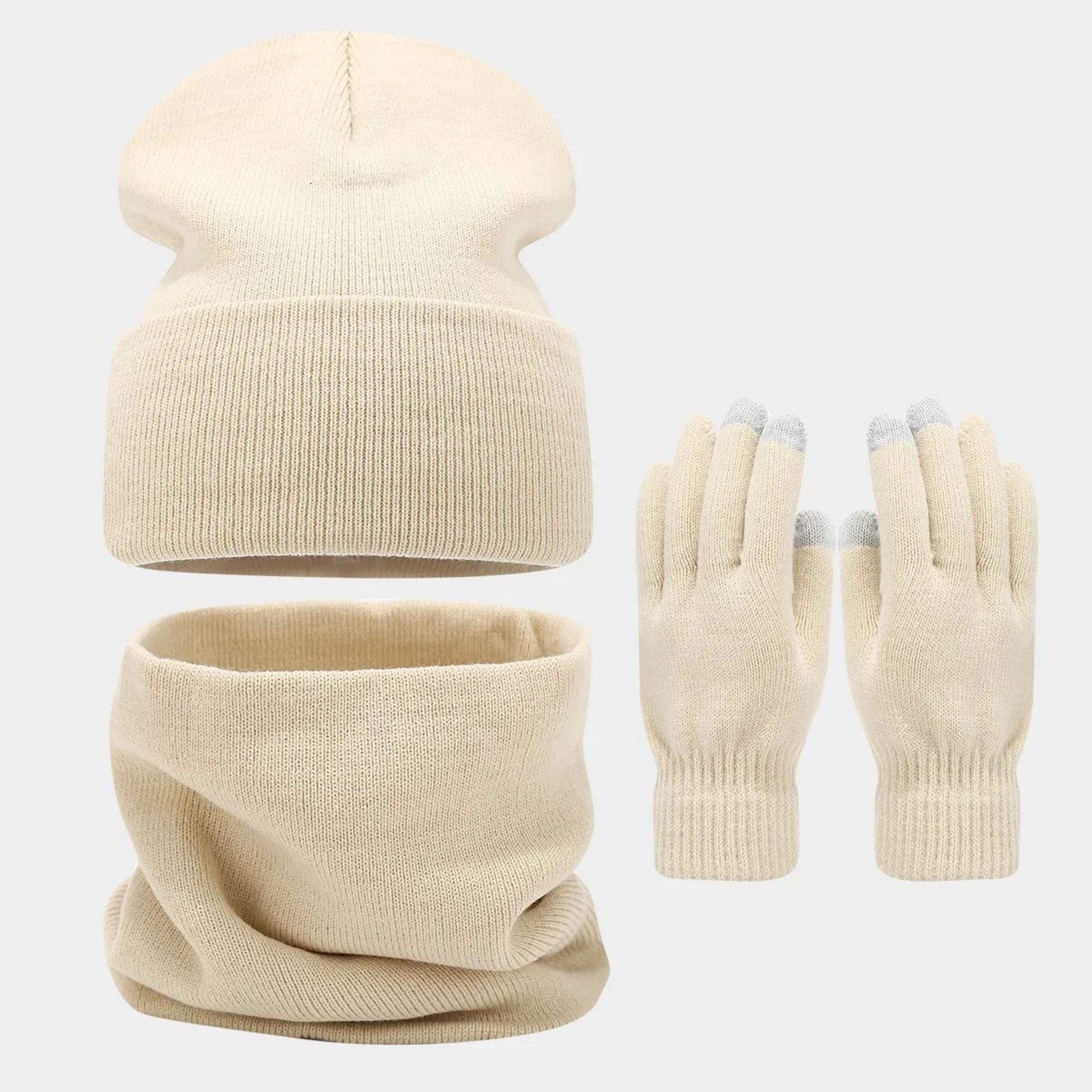 Boys Winter Hat Scarf And Gloves Polyester Cold Weather Accessories 4