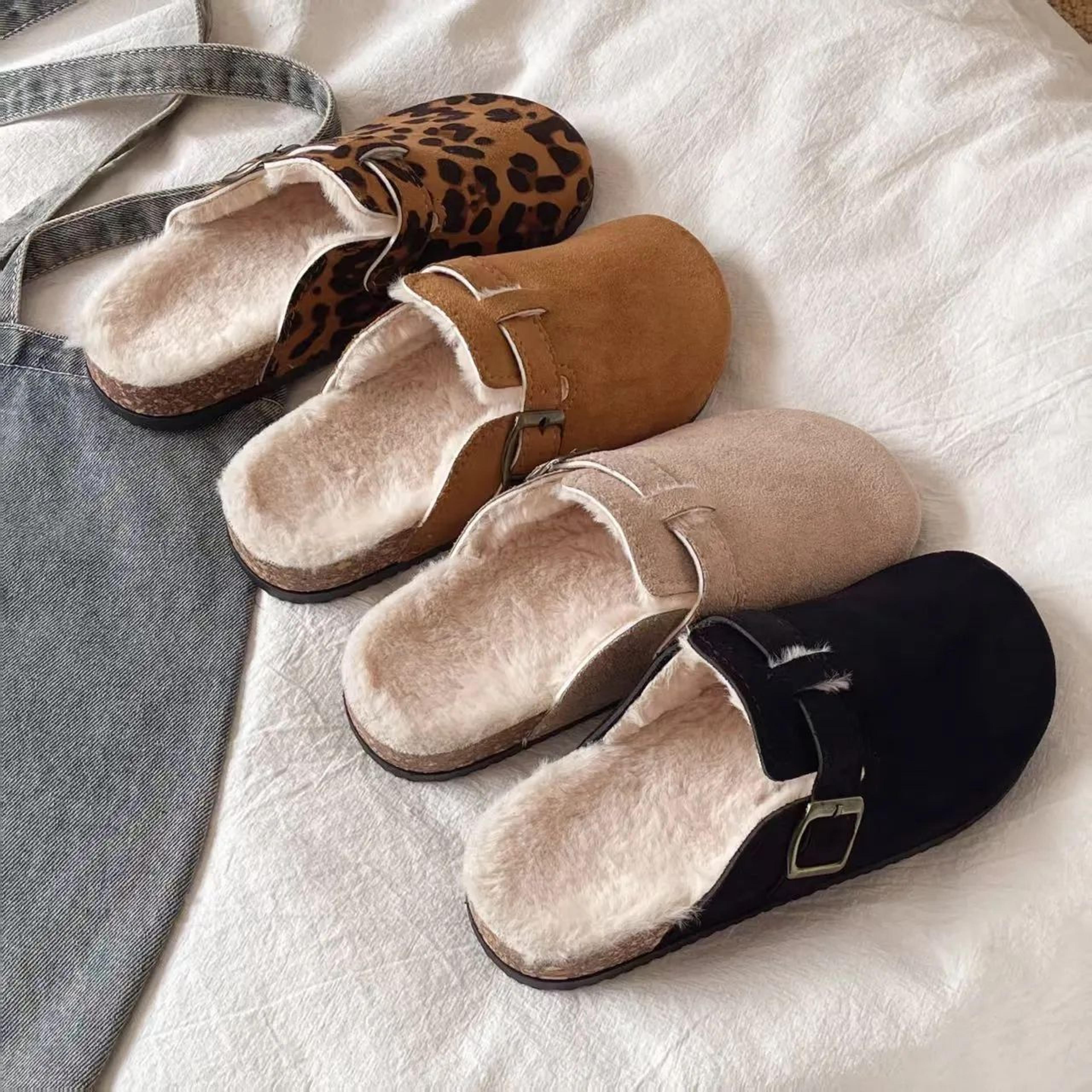 Womens Platform Slippers With Fuzzy Lining And Non Slip Thick Sole 1