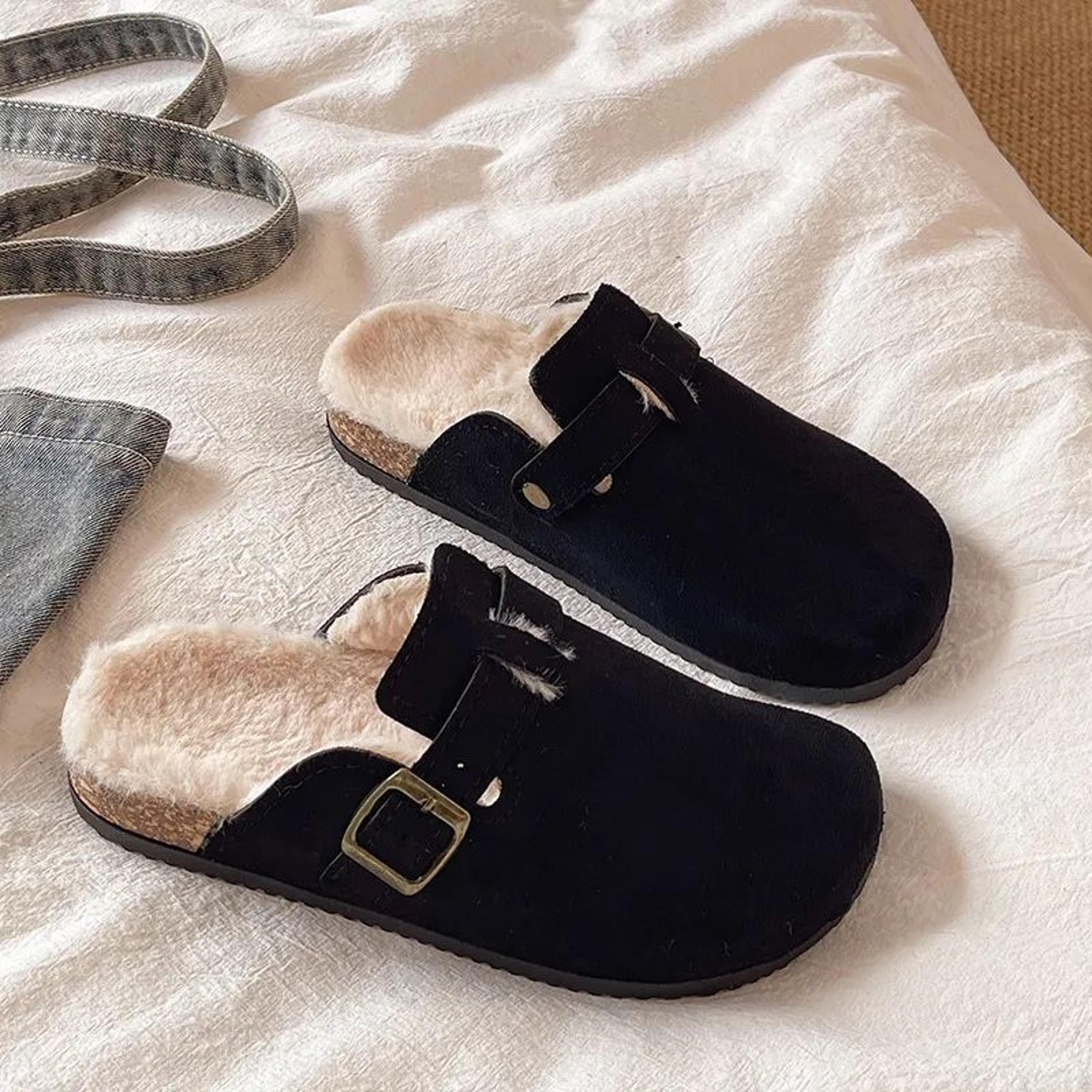 Womens Platform Slippers With Fuzzy Lining And Non Slip Thick Sole 2