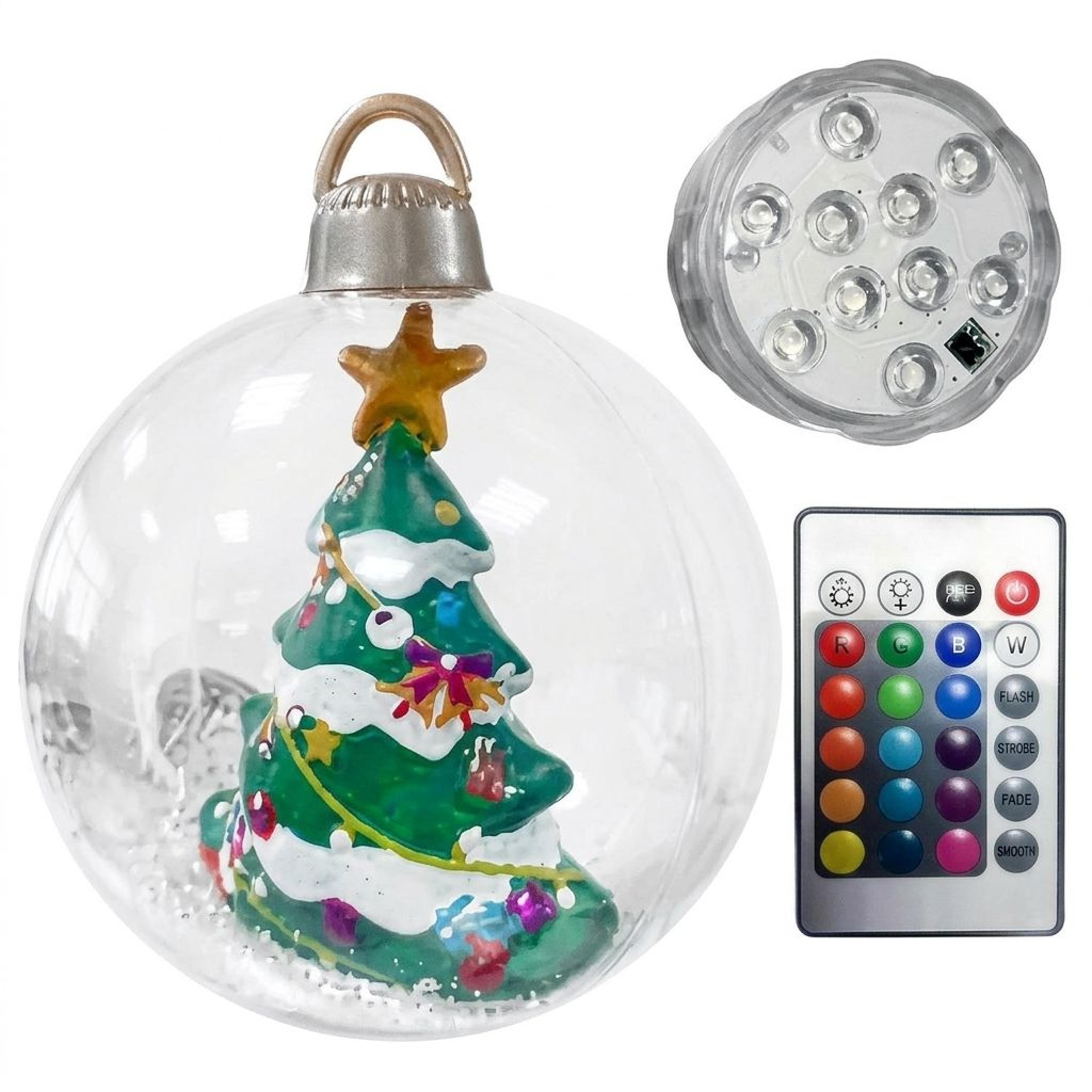 Giant Inflatable Christmas Ball Ornament With LED Lights For Outdoor Decor 1