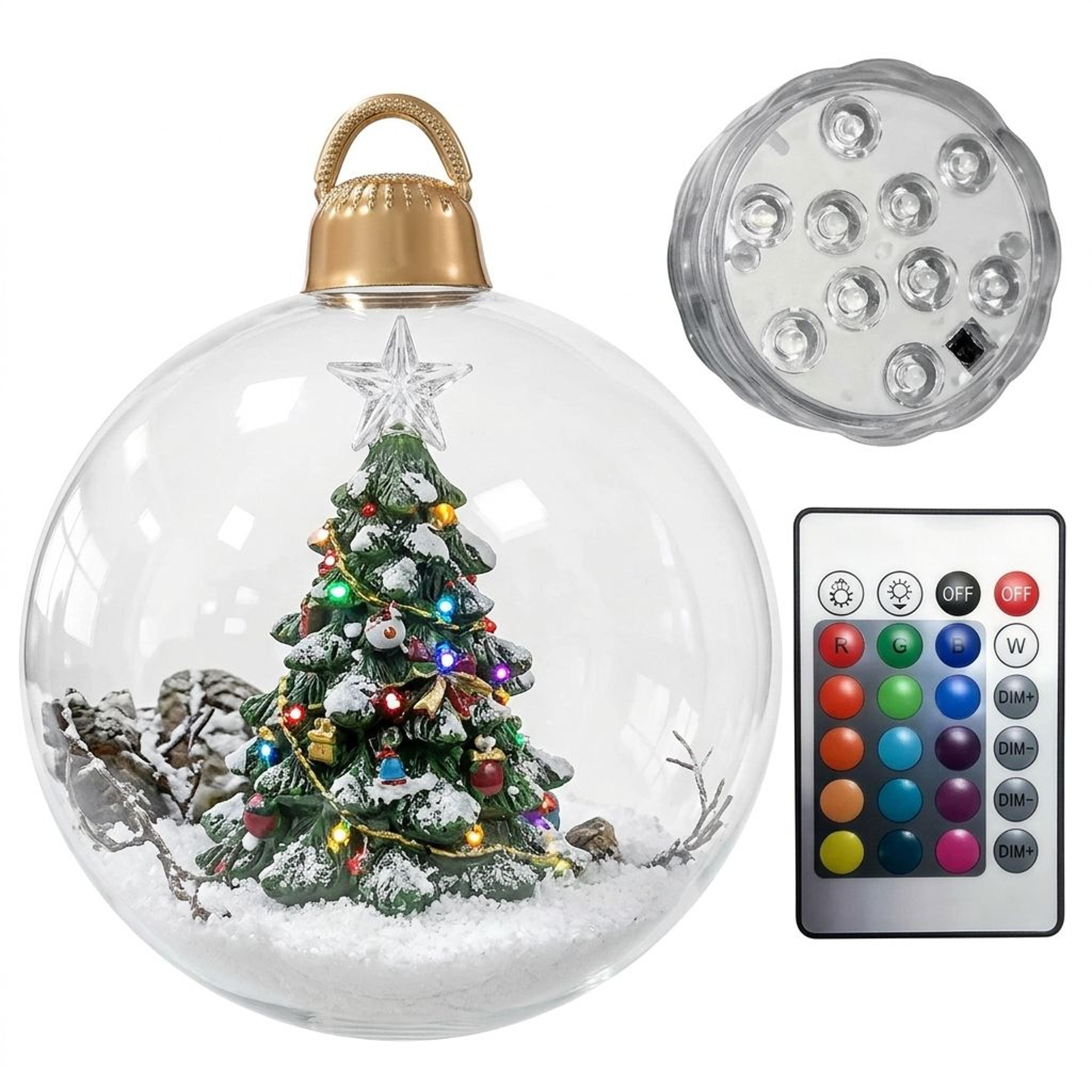 giant inflatable christmas tree ball ornament with led light for outdoor holiday decor