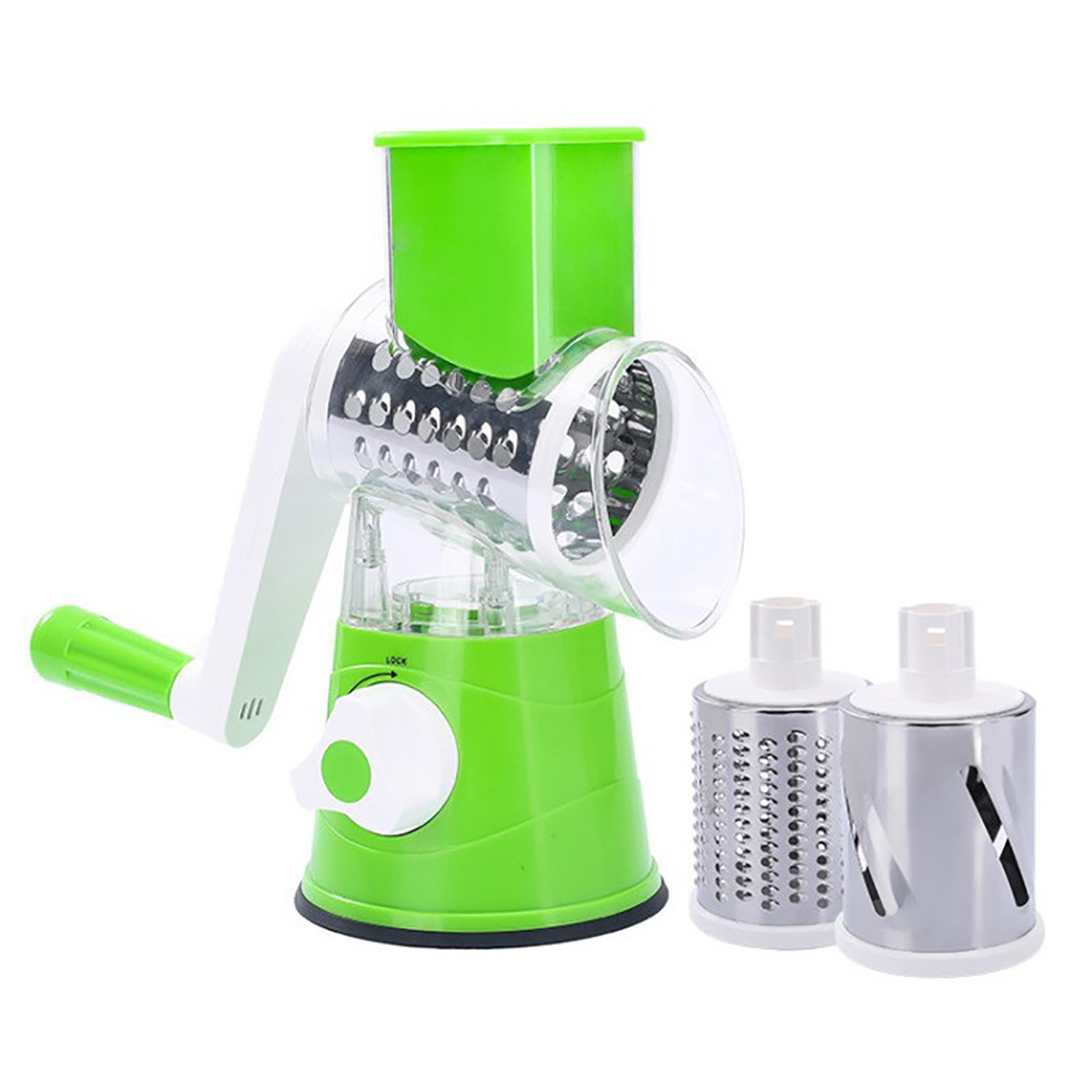 Manual Rotary Grater Vegetable Slicer Shredder With Drum Blades For Cheese And Veggies 8