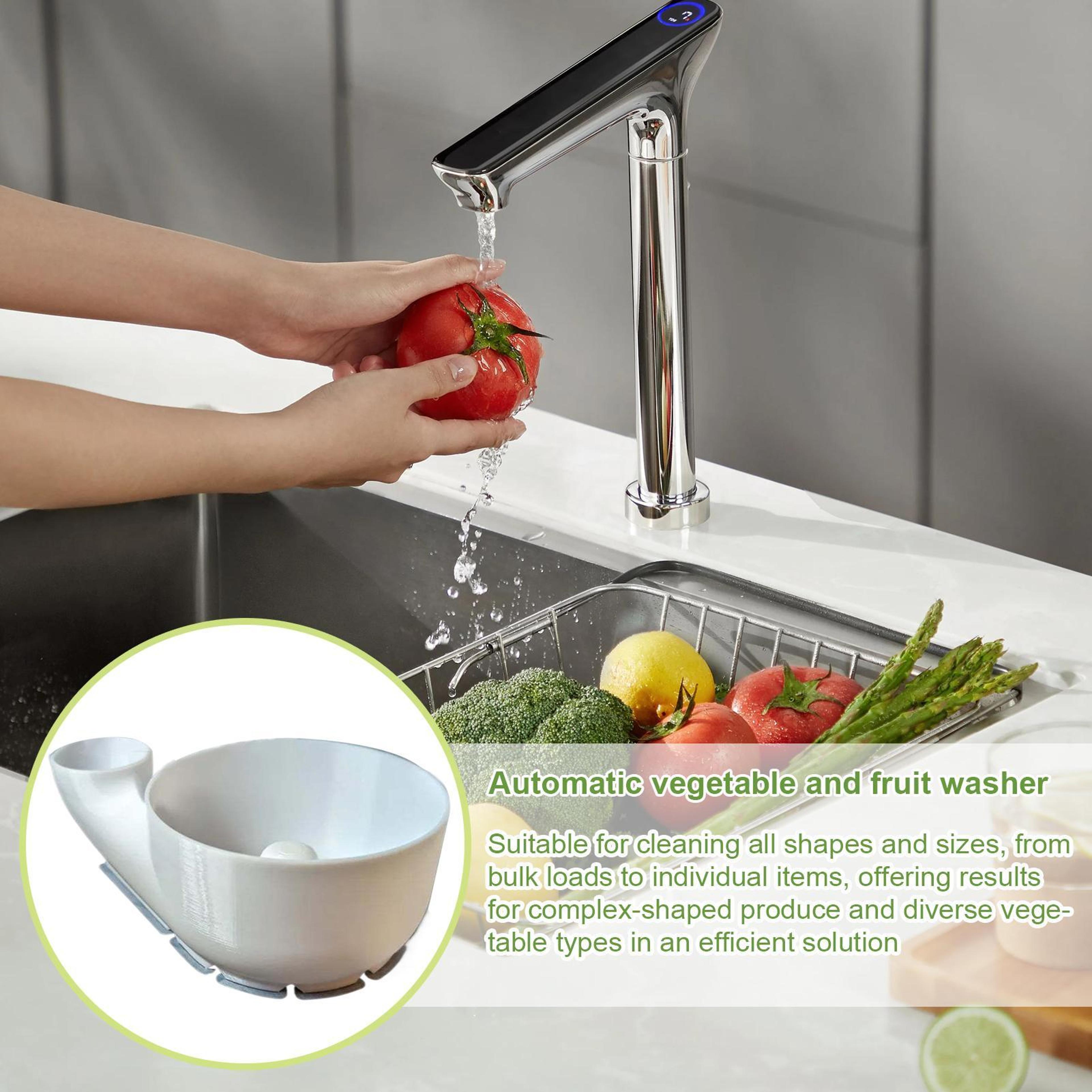 Portable Fruit Wash Bowl With Vegetable Washing Basket And Kitchen Spinner 2