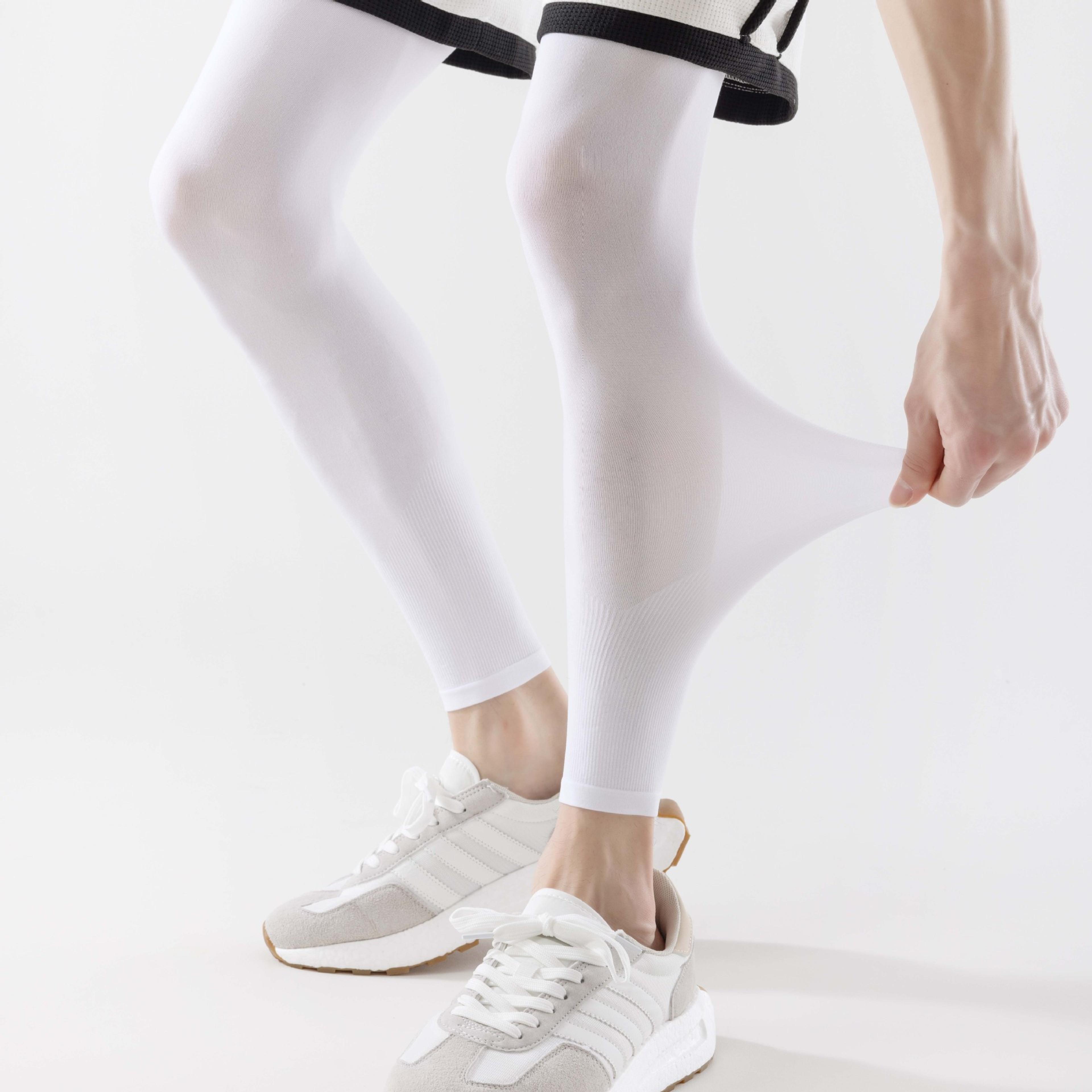 Ice Silk Cooling UV Protection Leg Sleeves For Running Sun Protection Breathable Quick Dry Sports 2