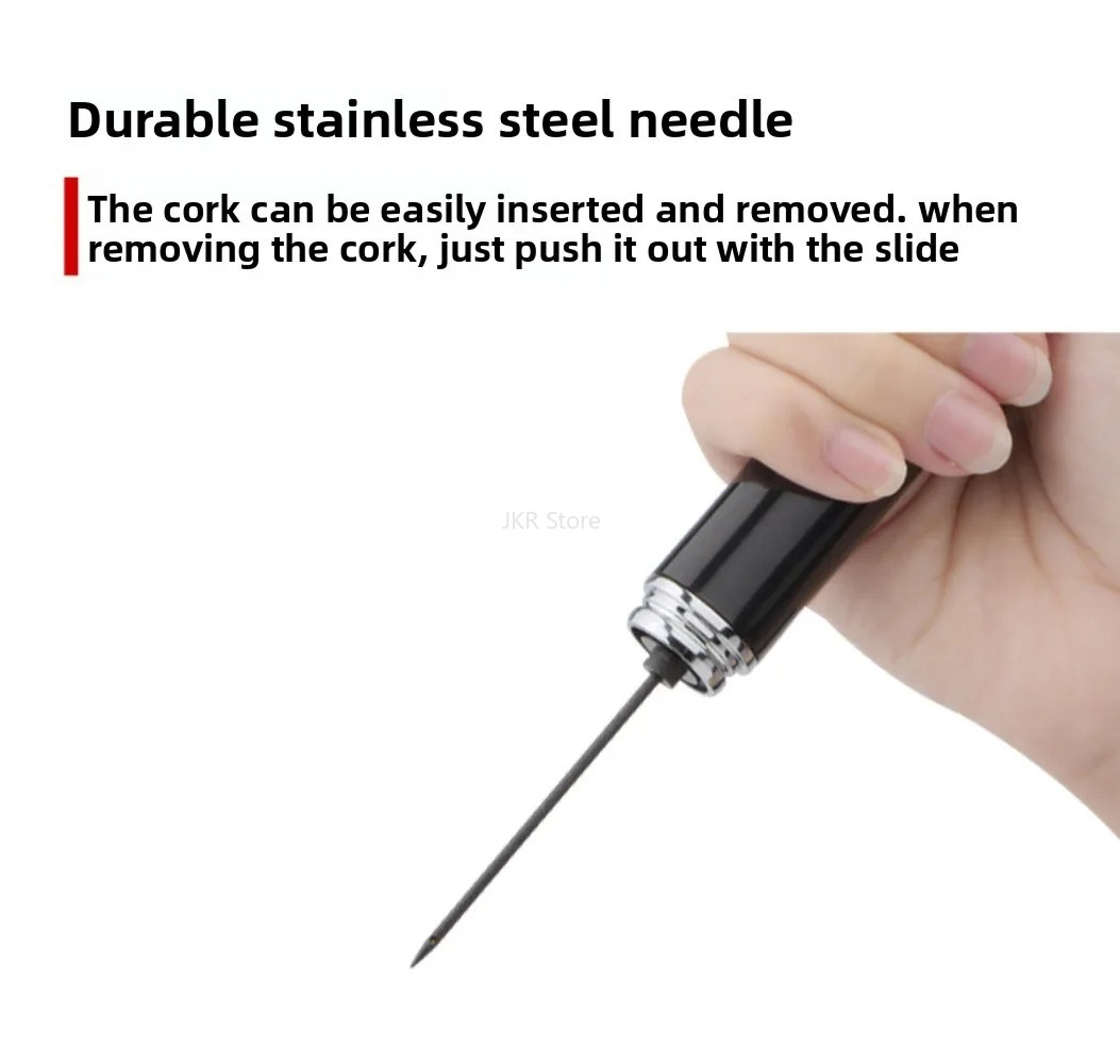 Air Pressure Wine Opener Portable Cork Remover With Foil Cutter 4