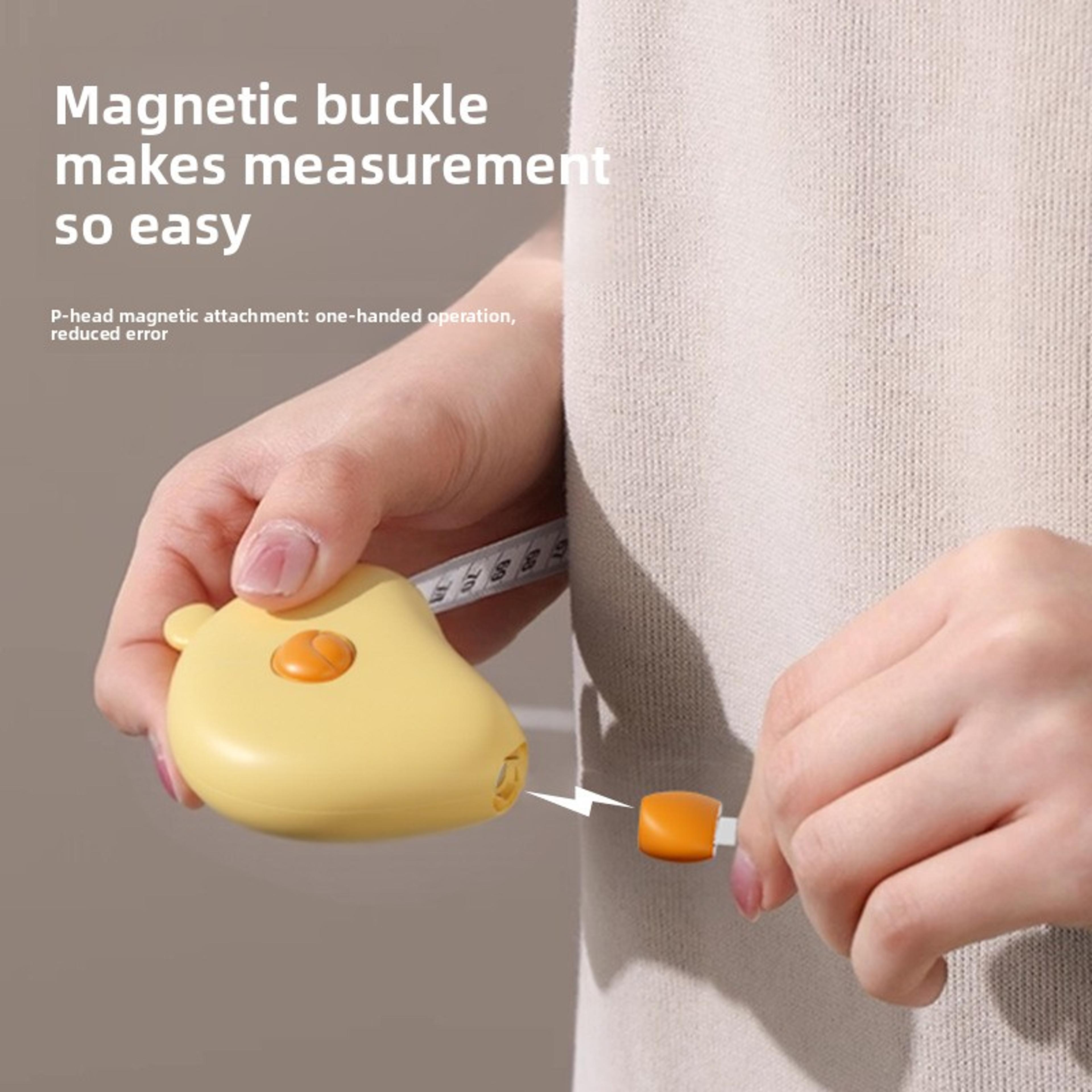 Auto Retractable Body Measuring Tape Self Locking Magnetic Fitness Waist Chest Measure Tool 2