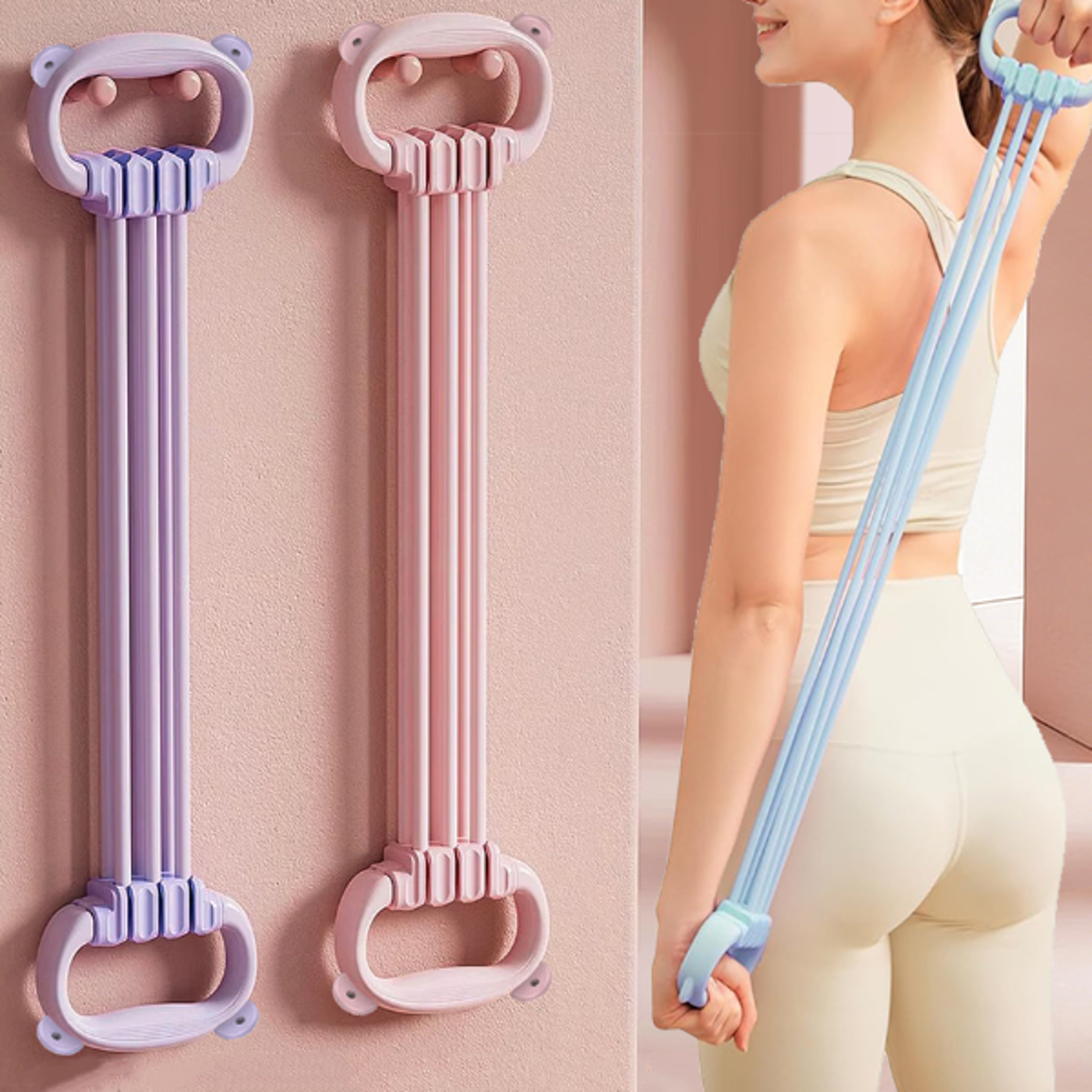 yoga stretch strap adjustable tension belt for shoulder flexibility and back opening practice