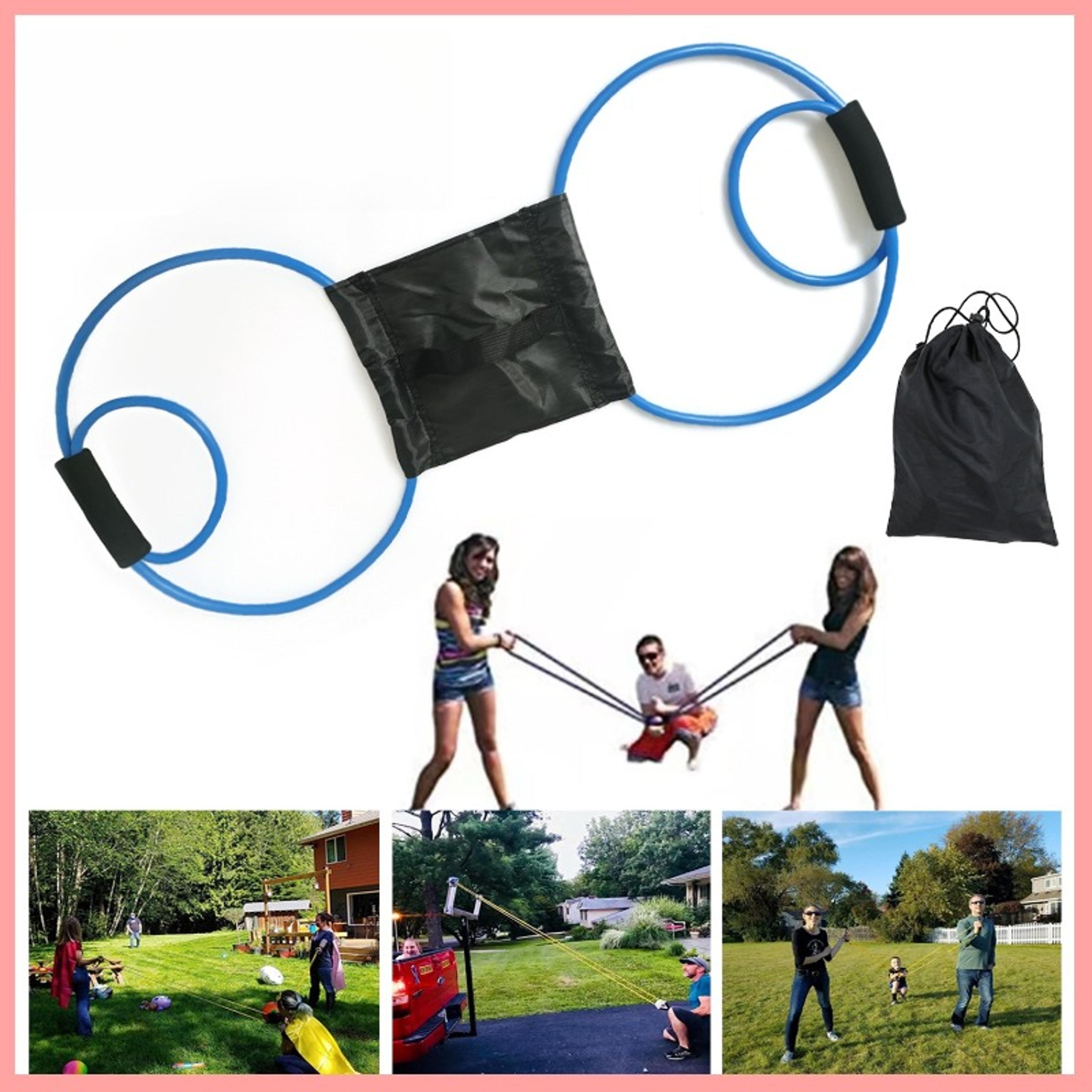 water balloon launcher with balloons outdoor water game for kids and adults