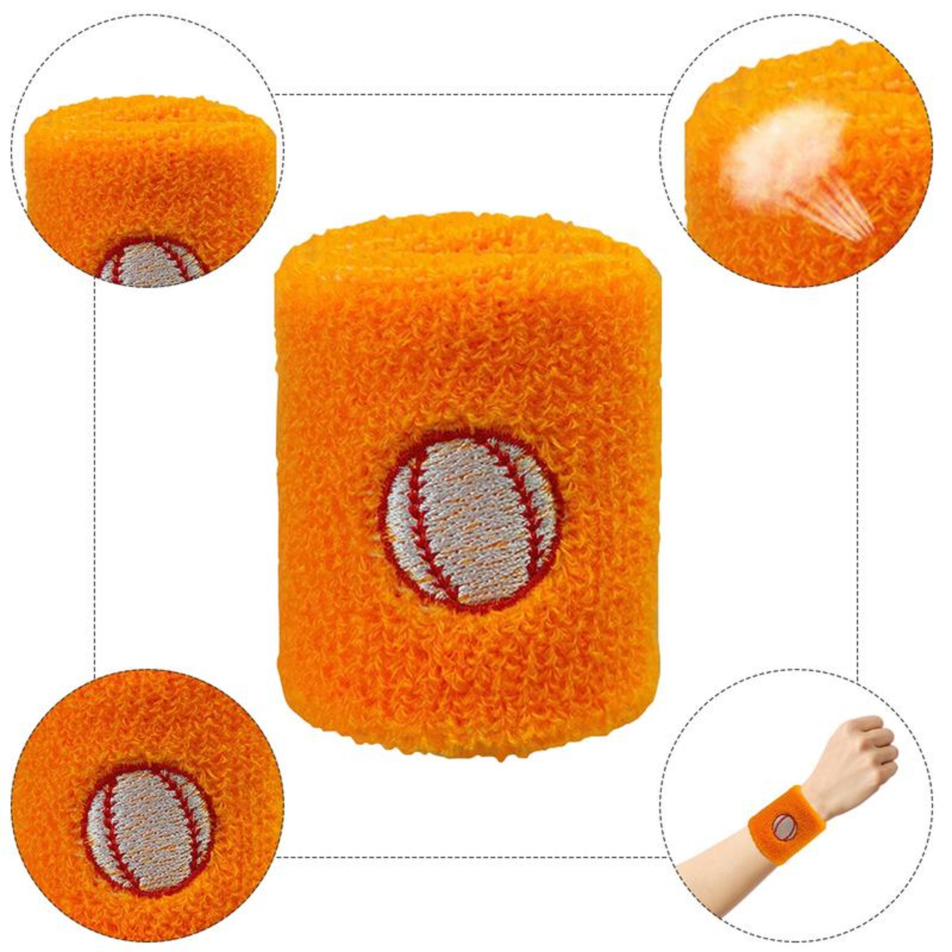 Kids Sports Sweatbands Absorbent Wristbands For Basketball Baseball Activities 1