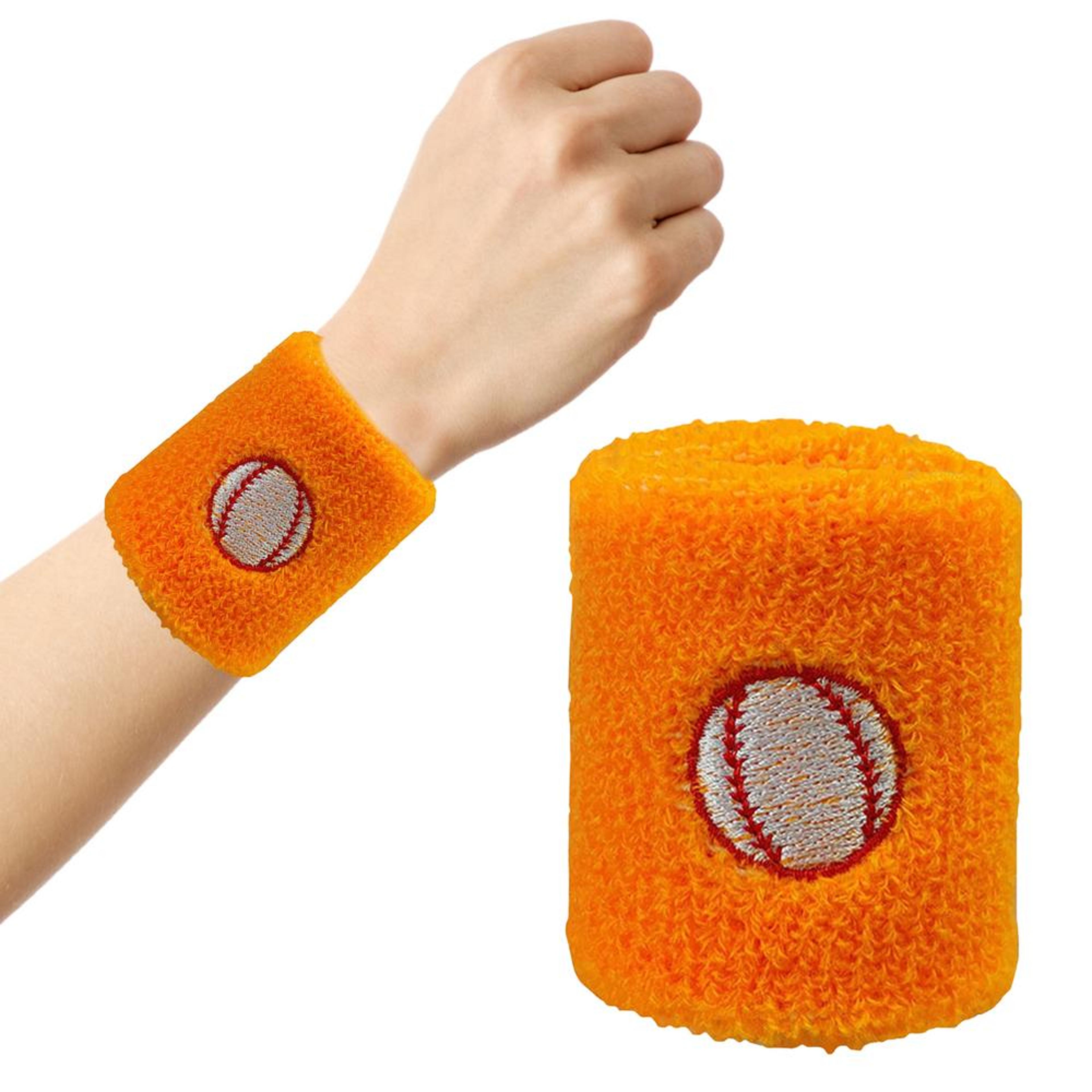 Kids Sports Sweatbands Absorbent Wristbands For Basketball Baseball Activities 6