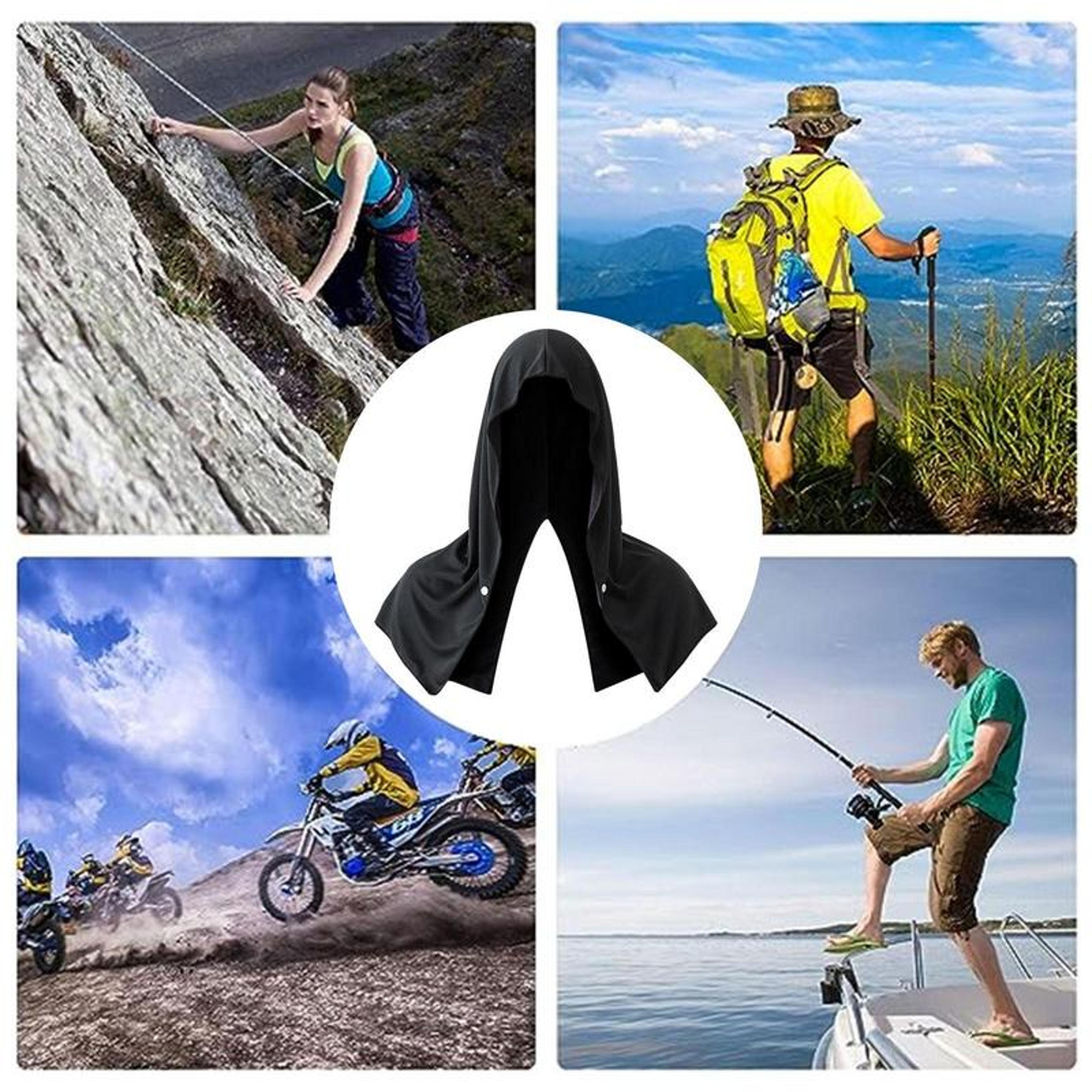 Cooling Hoodie Towel With Reusable Cooling Fabric For Outdoor Sports And Sun Protection 4