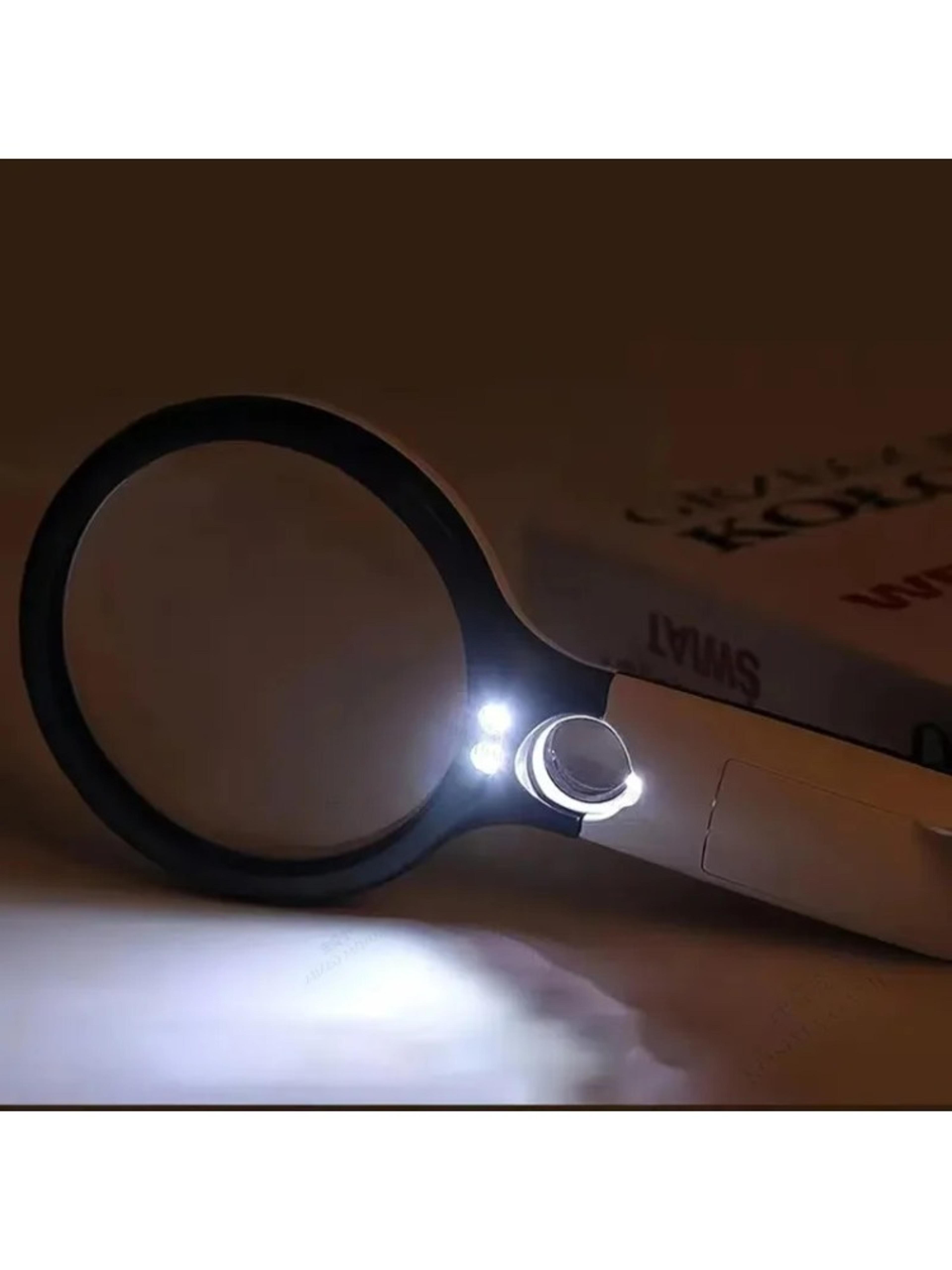 Magnifying Glass Handheld Reading Magnifier With Light For Coins Jewelry And Seniors 4