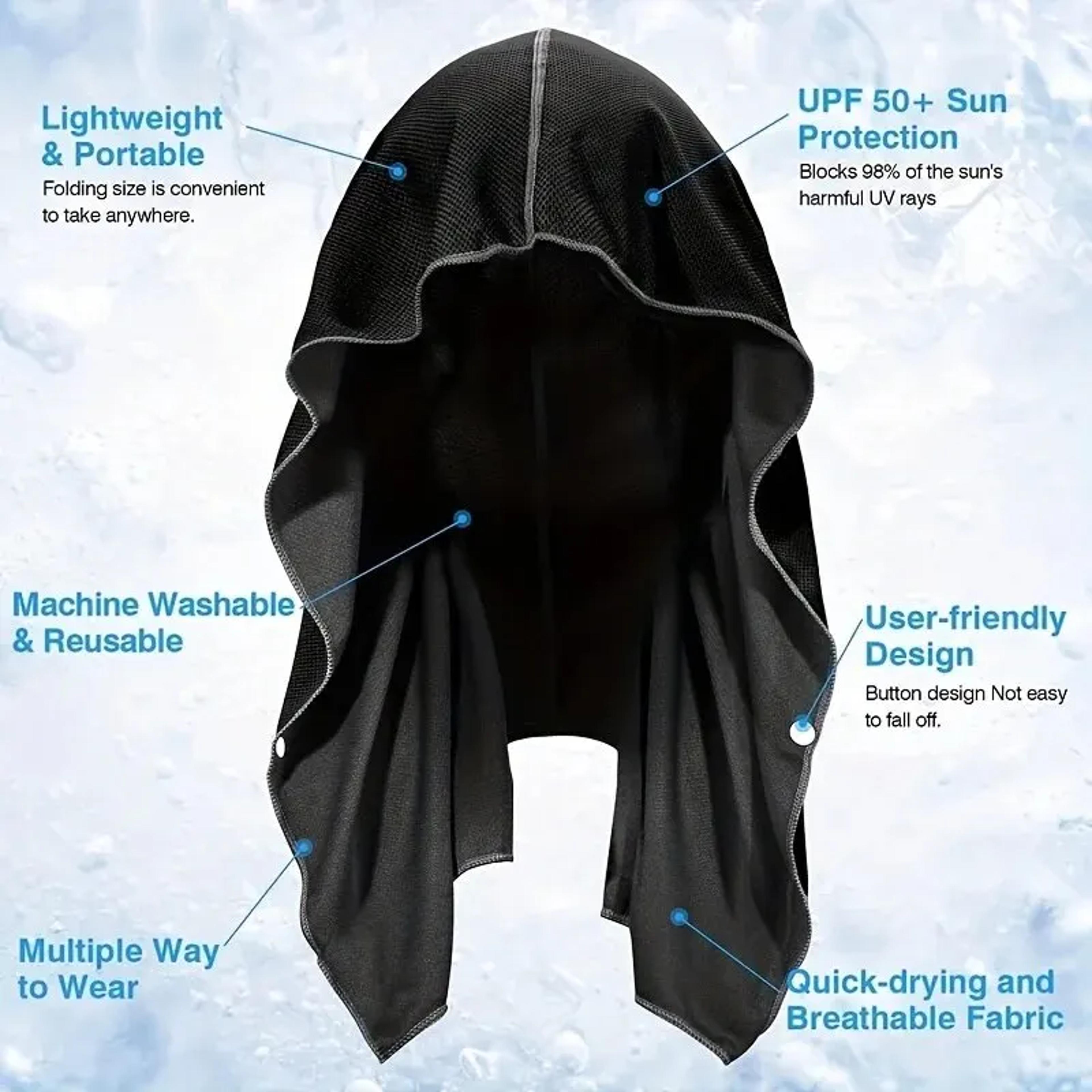 Quick Dry Cooling Hoodie Towel For Sports And Sun Coverage 1