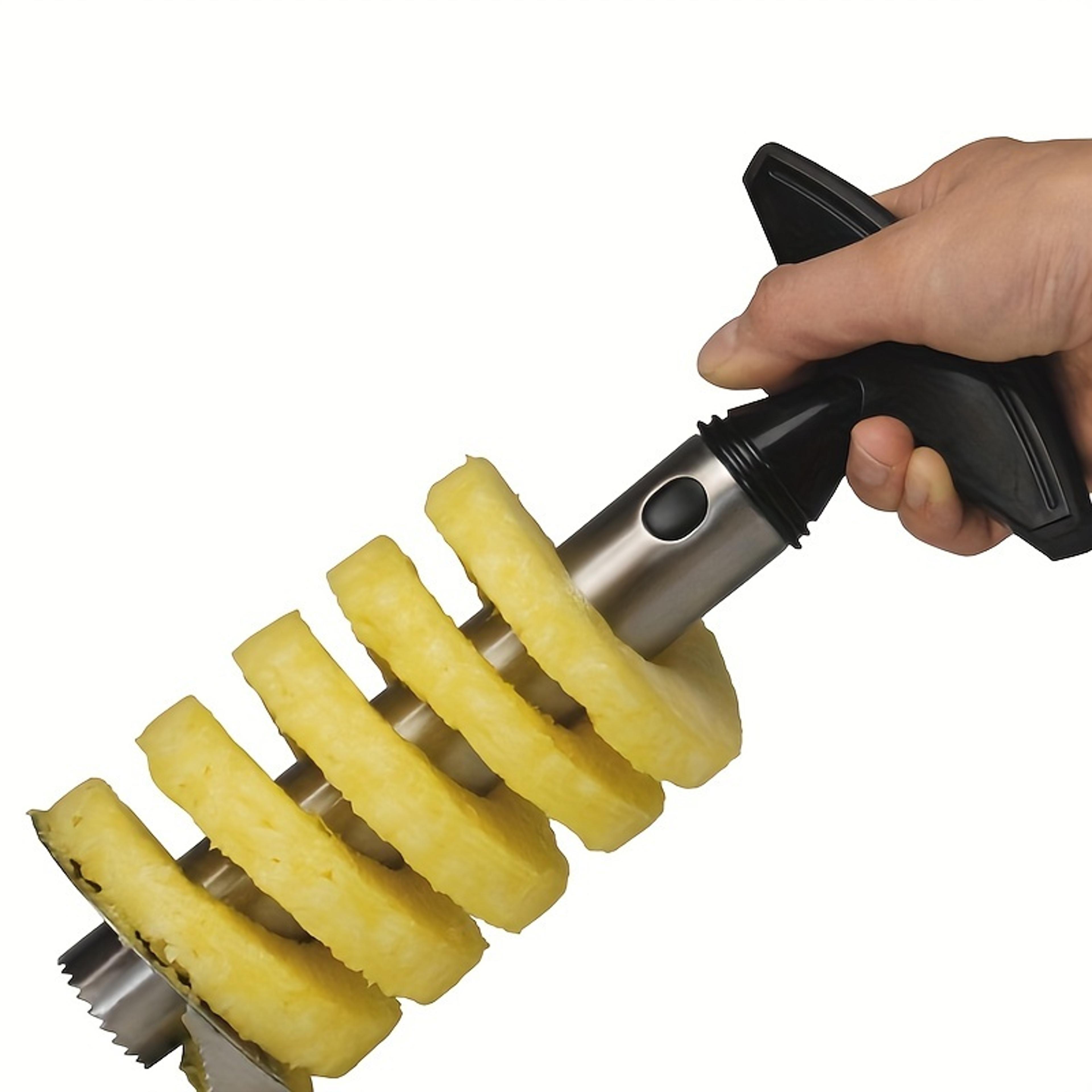 stainless steel pineapple corer slicer with comfort handle