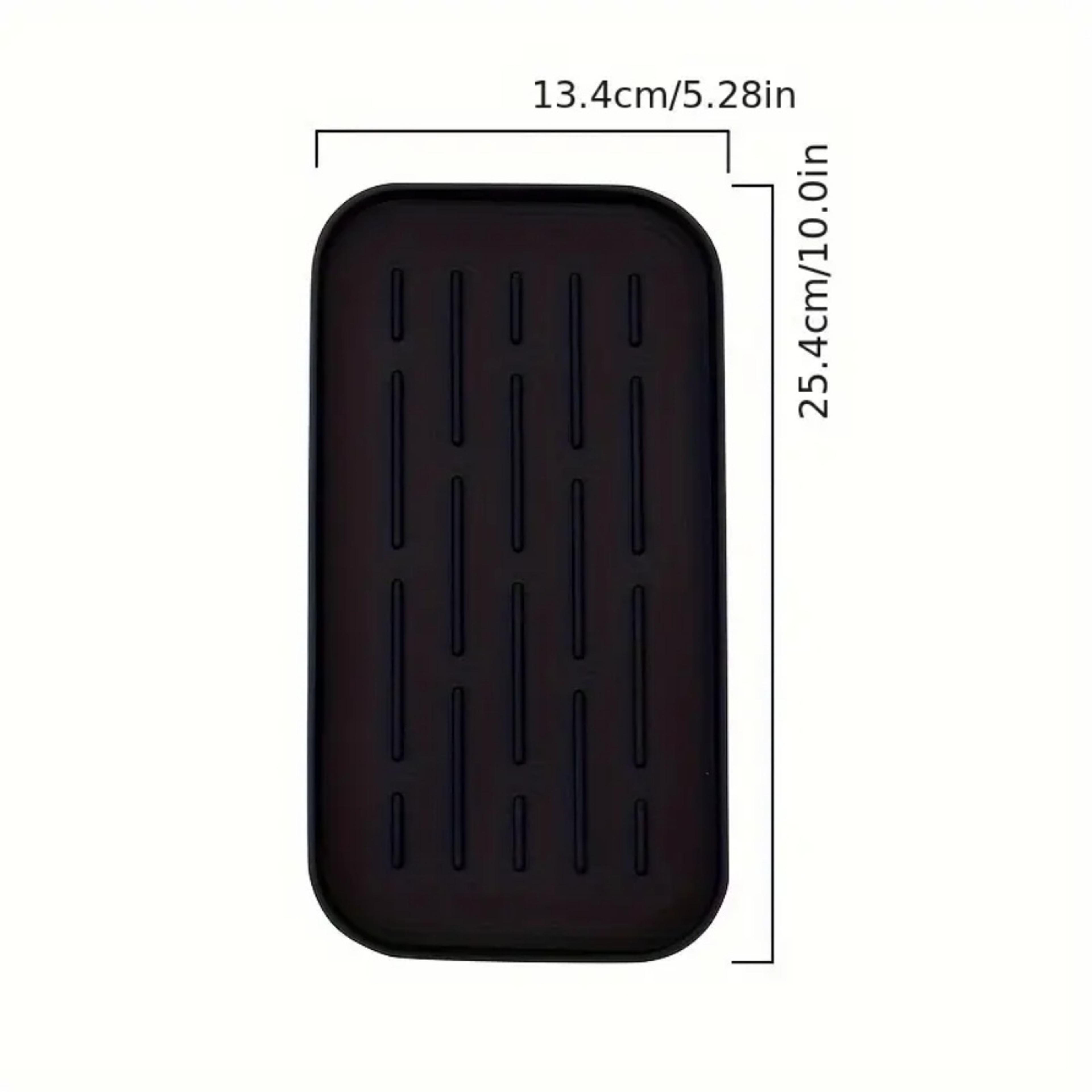 Flexible Silicone Sink Drain Tray Organizer For Kitchen Countertop Water Catching 1