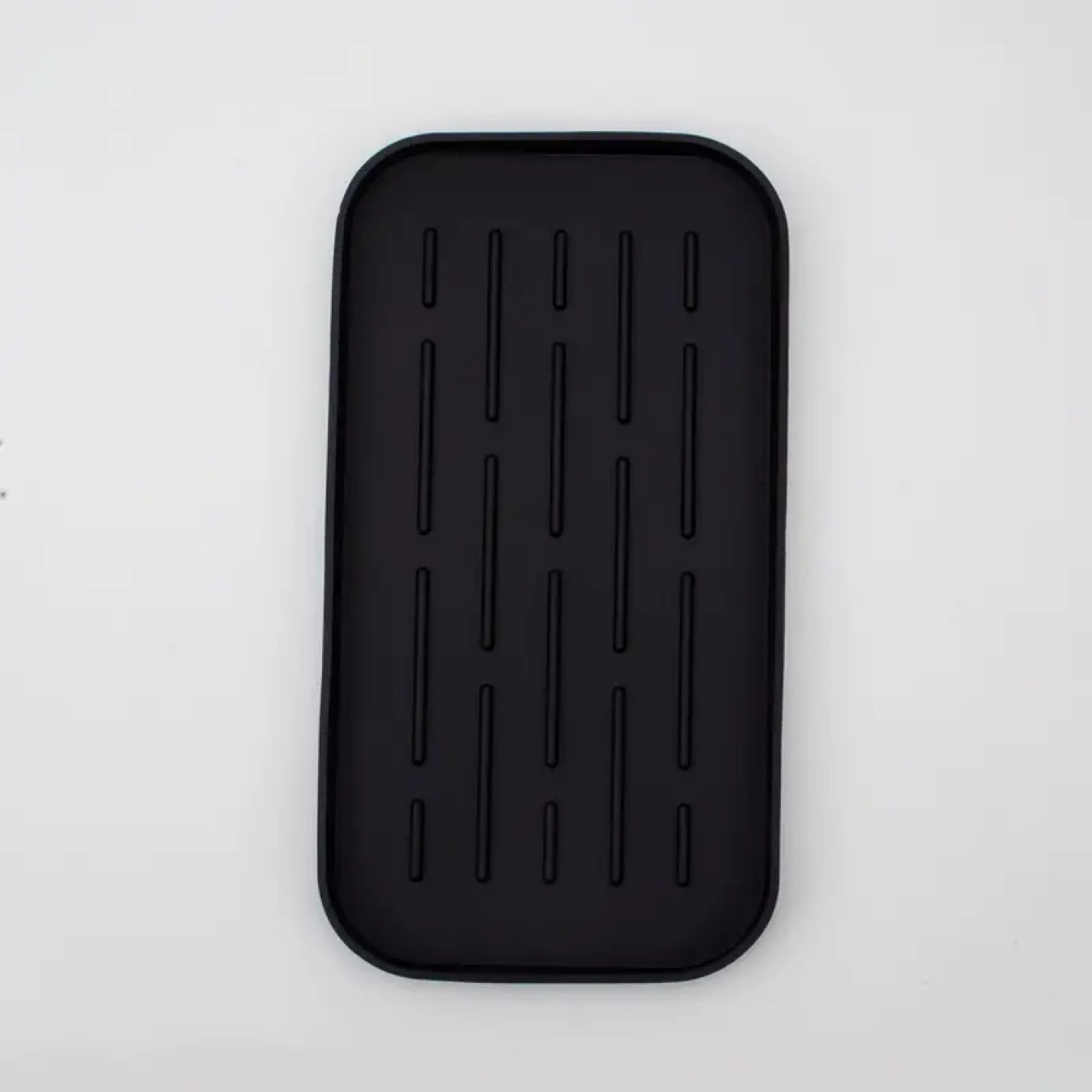 Flexible Silicone Sink Drain Tray Organizer For Kitchen Countertop Water Catching 7