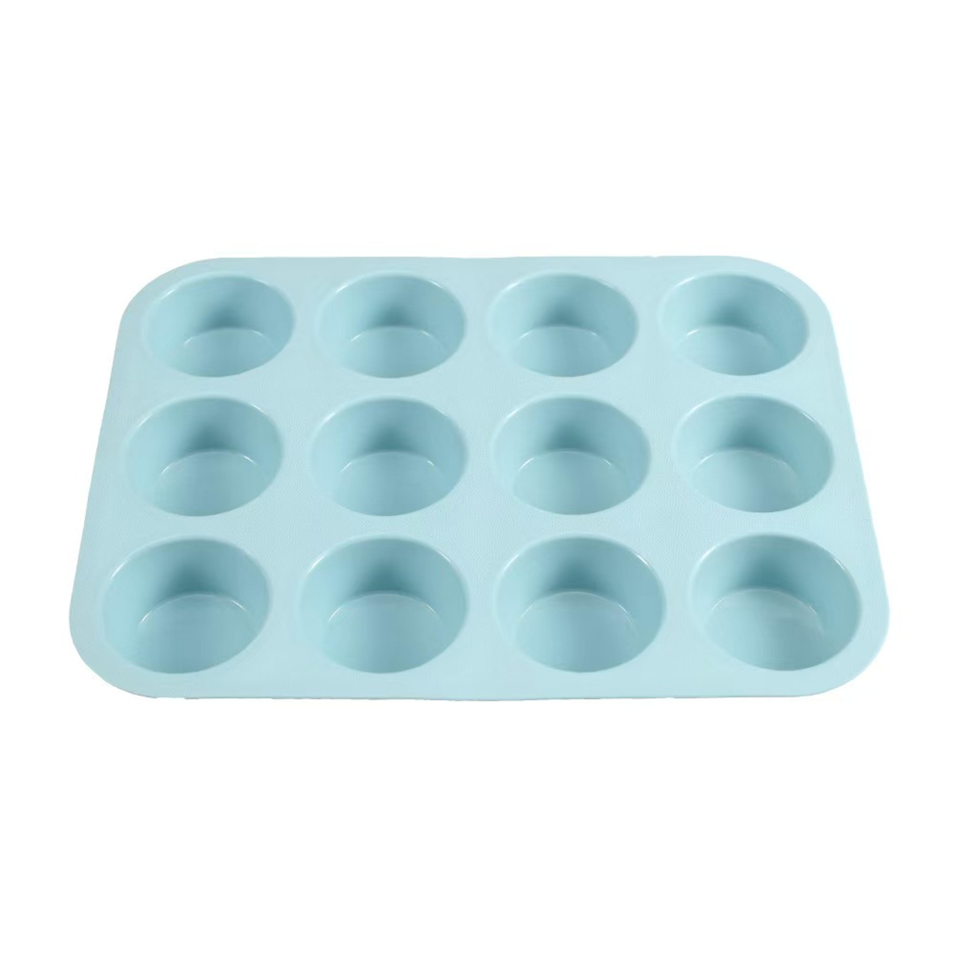 Silicone Muffin Pan Nonstick SpaceSaving Baking Mold 6