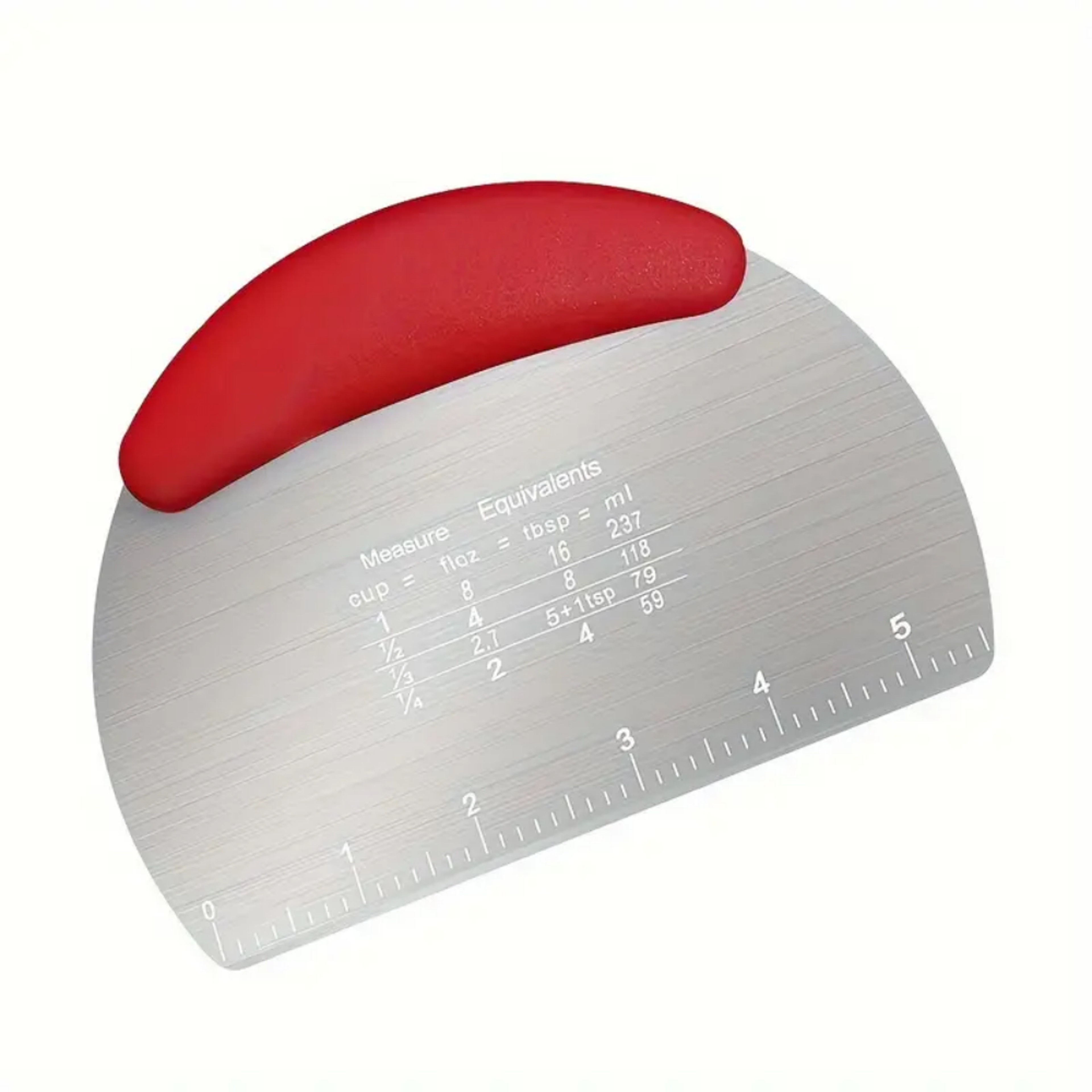 Stainless Steel Pastry Cutter And Dough Scraper Baking Tool With Measurement Guide 6