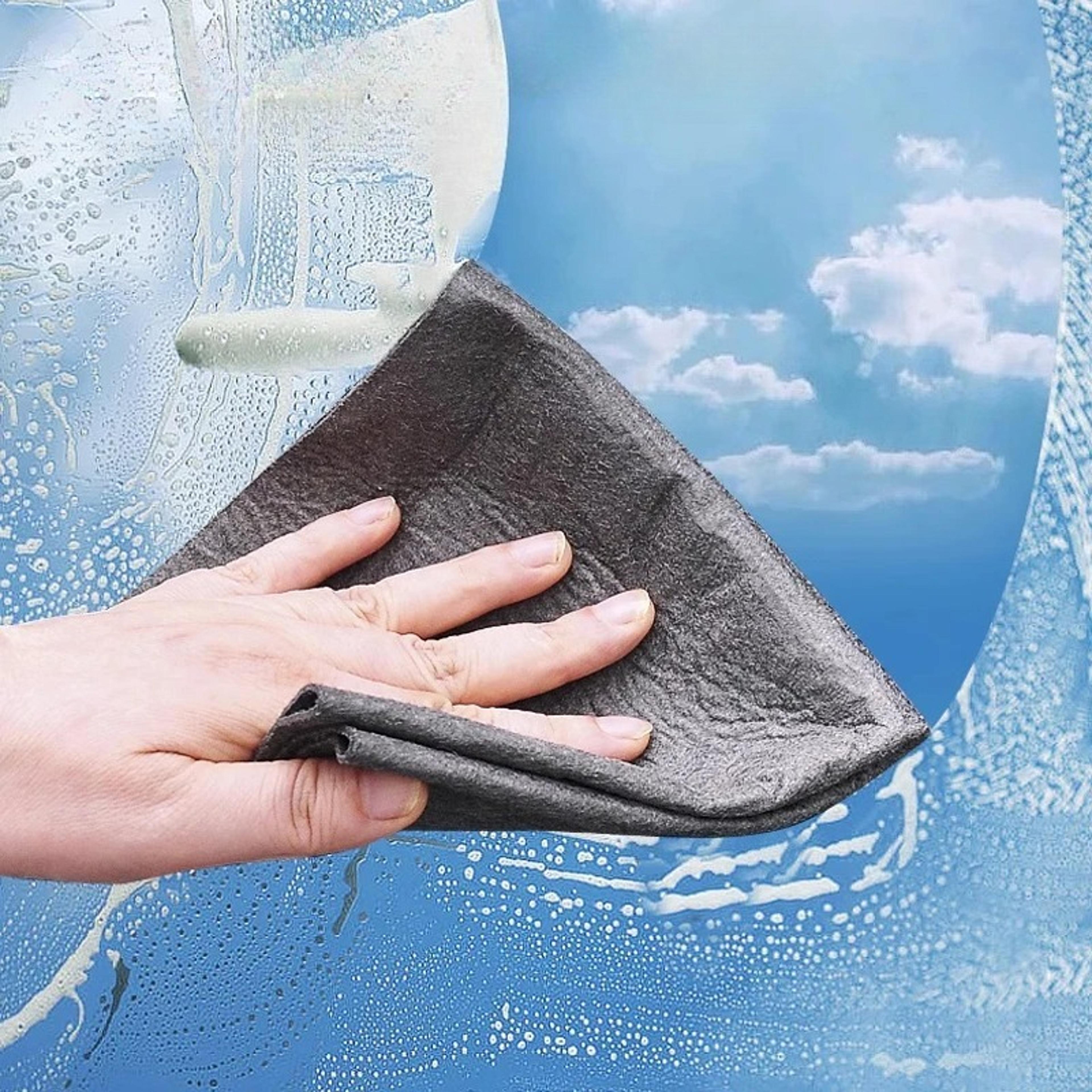 thickened microfiber cleaning cloth reusable lint free glass car towel