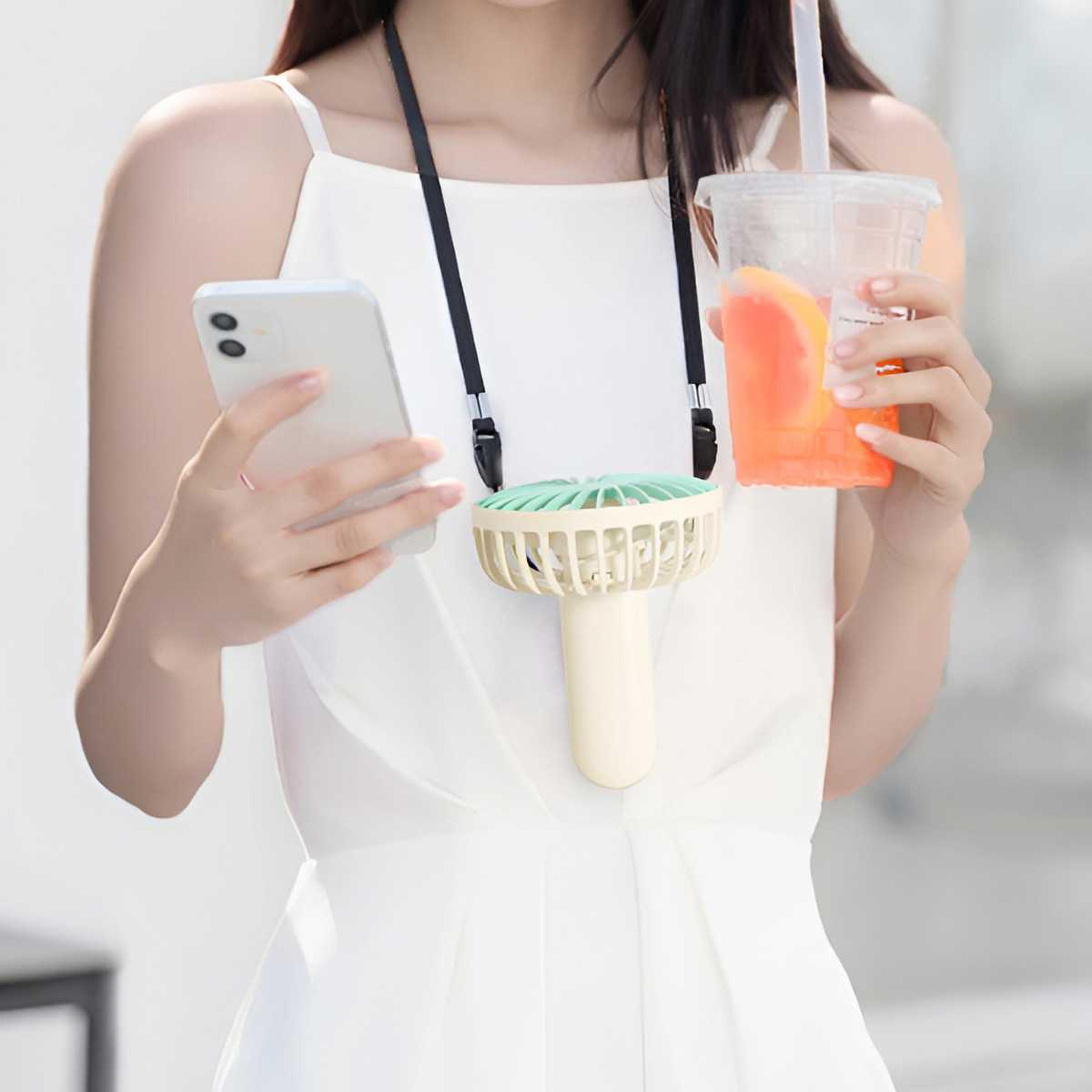 Portable USB Rechargeable Handheld Fan With 6 Speed Strong Airflow 2