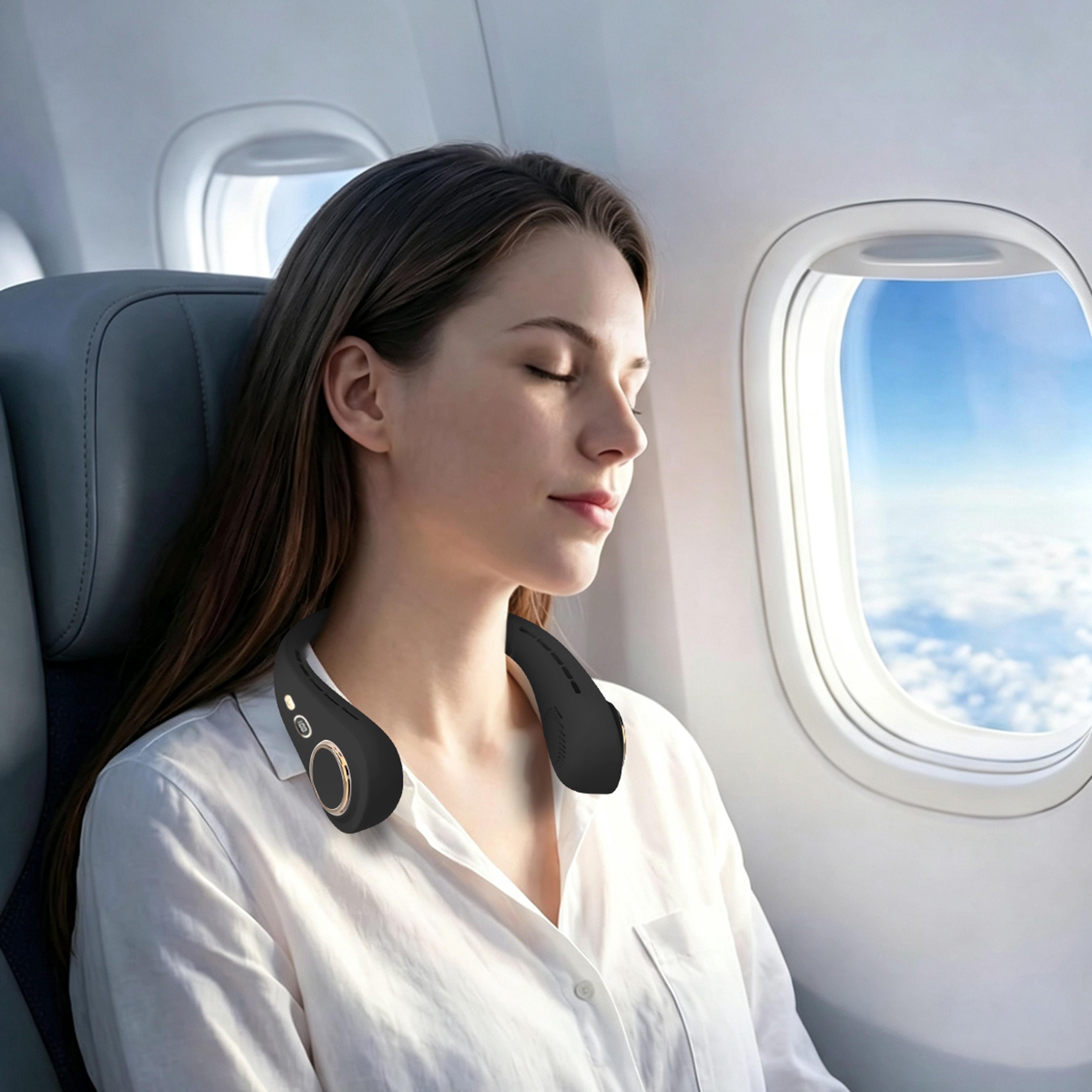 Hands Free Neck Fan Portable Bladeless Cooling Fan With 5 Speeds USB Rechargeable Design 5