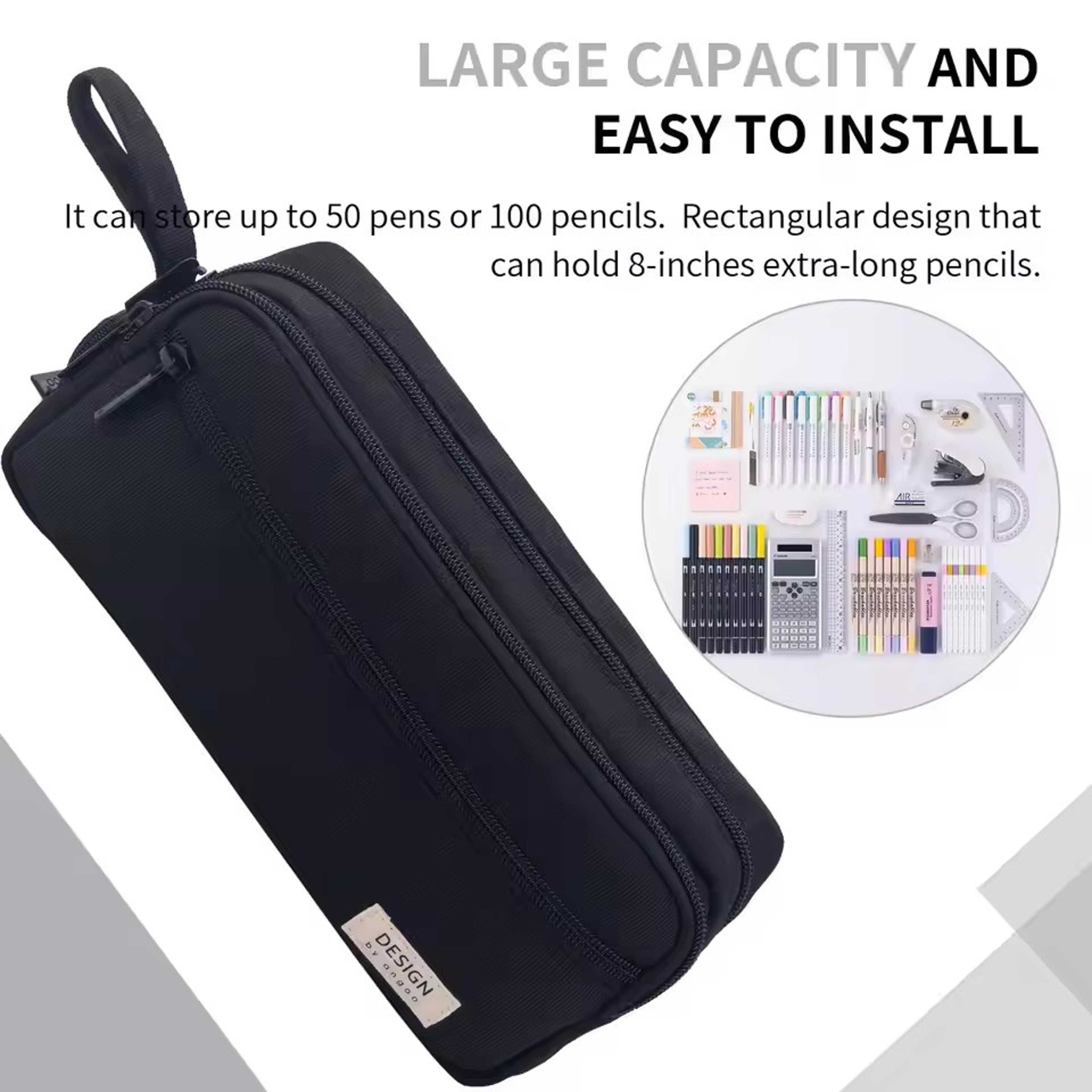 Large Capacity Layer Pencil Case For Students Multi Functional Stationery Organizer 2