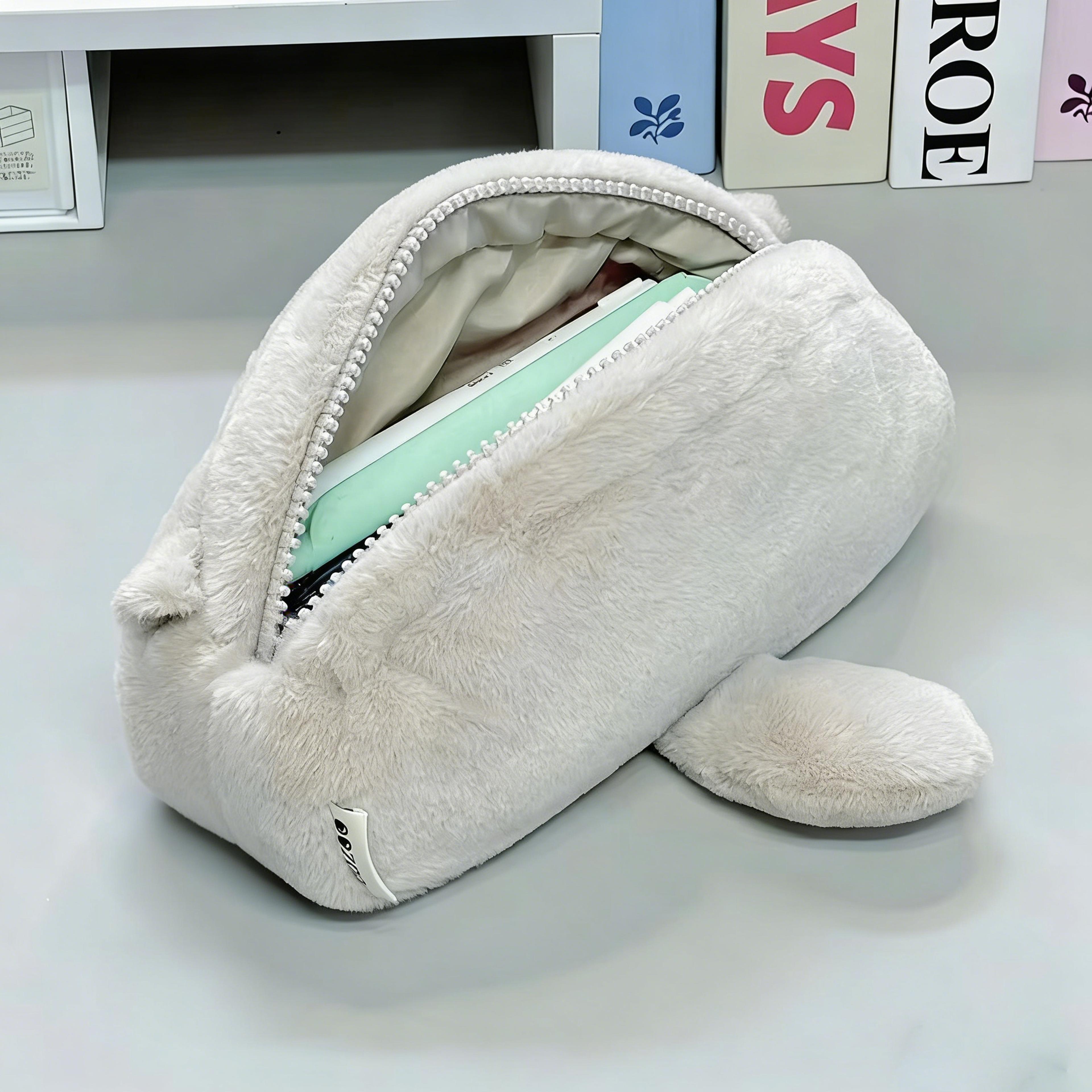 Little Otter Penguin Plush Pen Bag Large Capacity Pencil Case For School And Travel 5